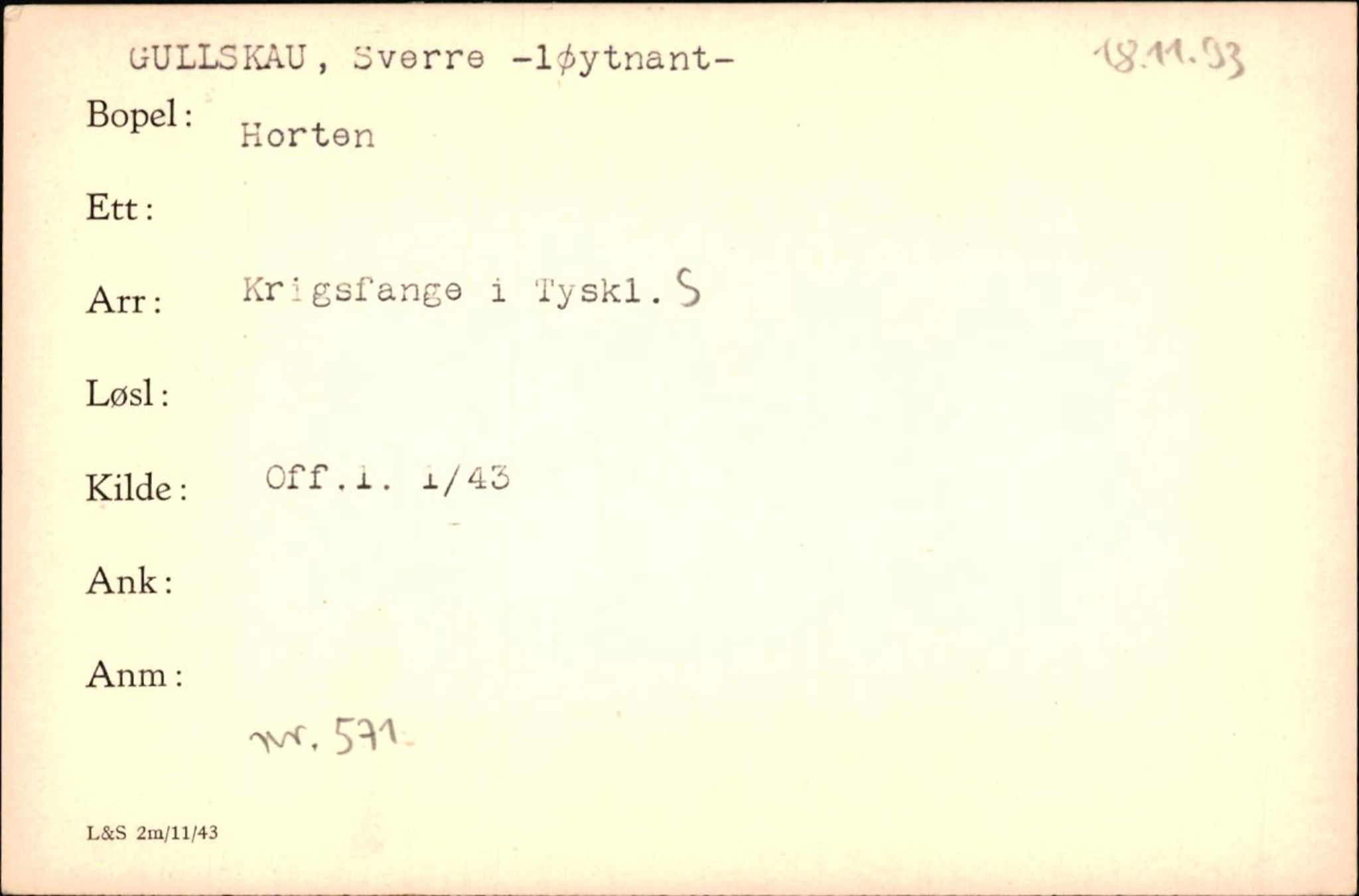 Forsvaret, Forsvarets krigshistoriske avdeling, AV/RA-RAFA-2017/Y/Yf/L0200: II-C-11-2102  -  Norske krigsfanger i Tyskland, 1940-1945, p. 337