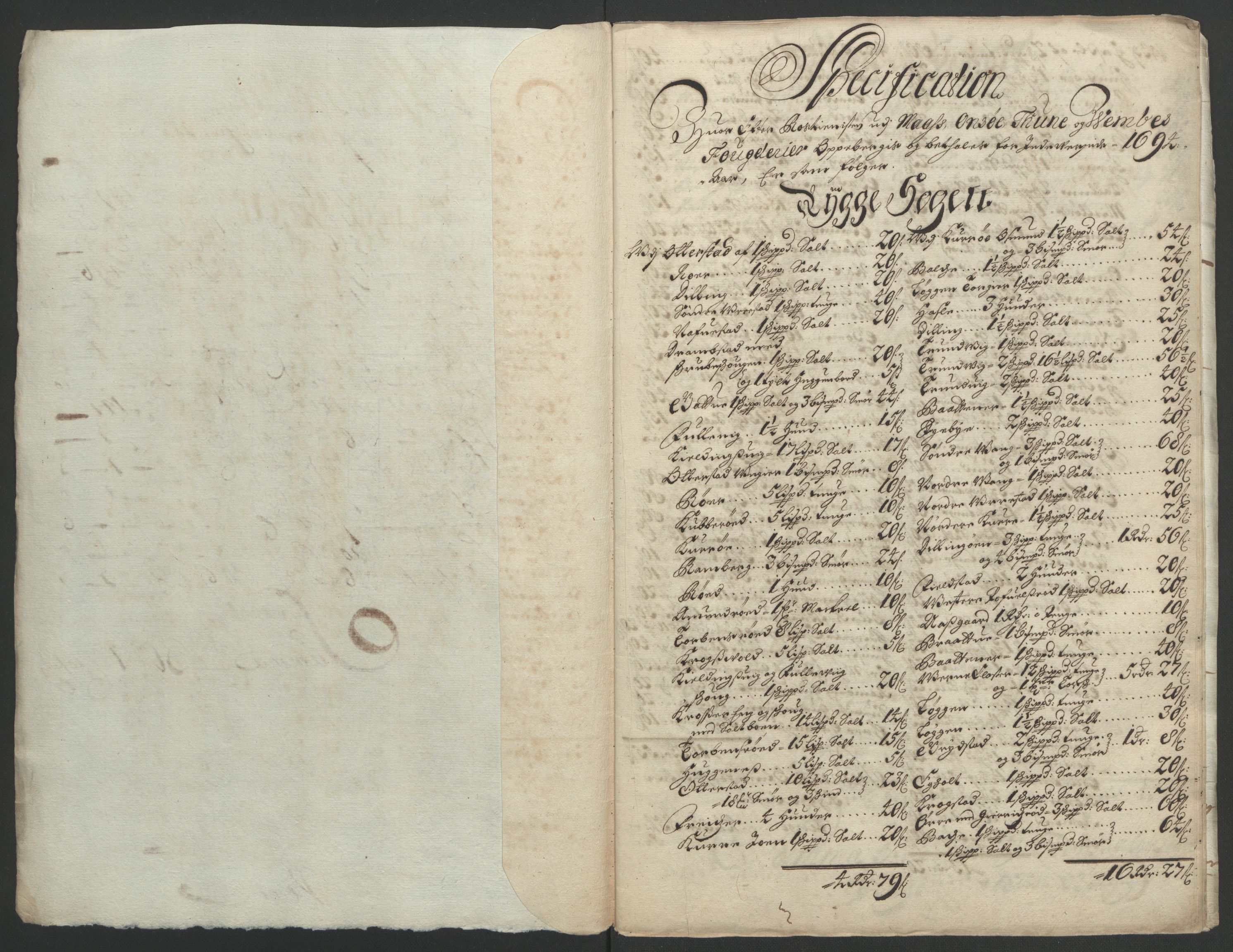 Rentekammeret inntil 1814, Reviderte regnskaper, Fogderegnskap, AV/RA-EA-4092/R03/L0121: Fogderegnskap Onsøy, Tune, Veme og Åbygge fogderi, 1694, p. 228