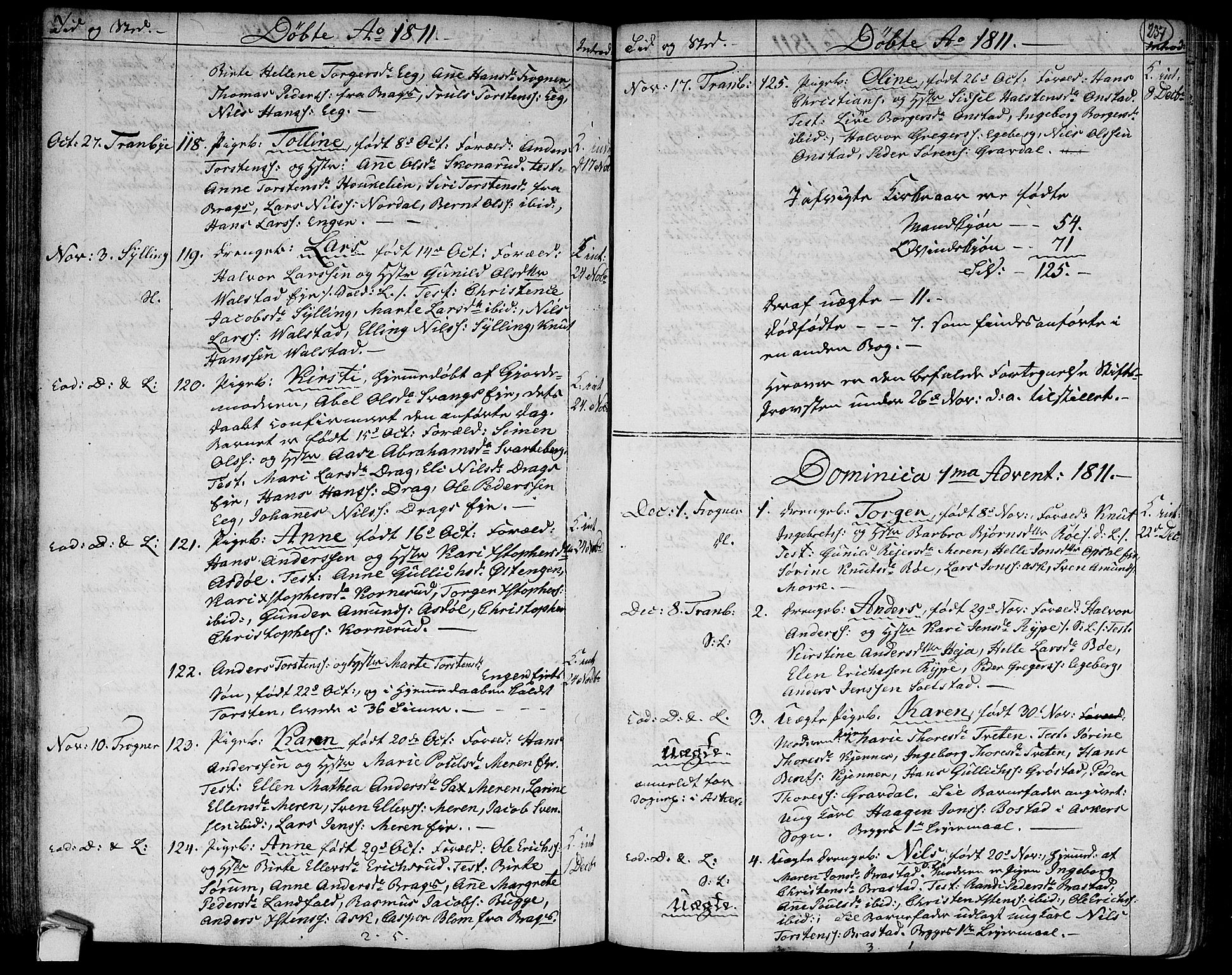 Lier kirkebøker, SAKO/A-230/F/Fa/L0007: Parish register (official) no. I 7, 1794-1813, p. 237