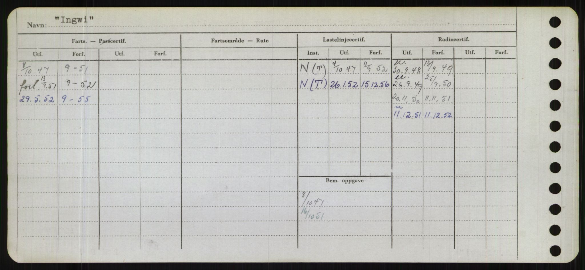 Sjøfartsdirektoratet med forløpere, Skipsmålingen, AV/RA-S-1627/H/Hb/L0003: Fartøy, I-N, p. 14