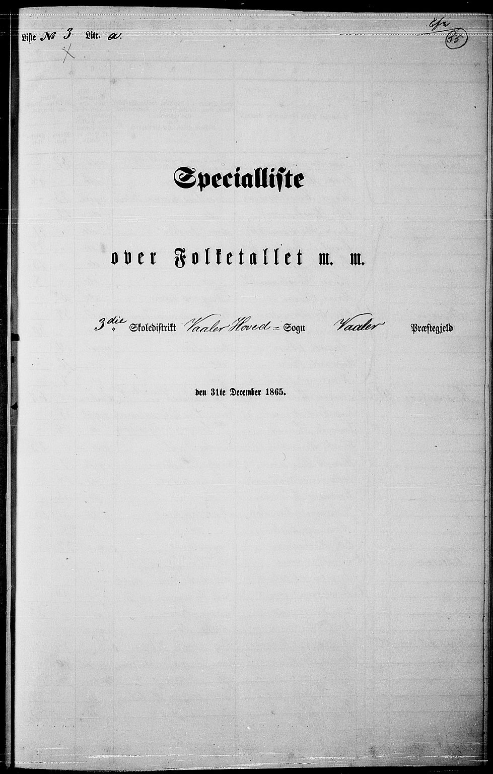 RA, 1865 census for Våler, 1865, p. 50