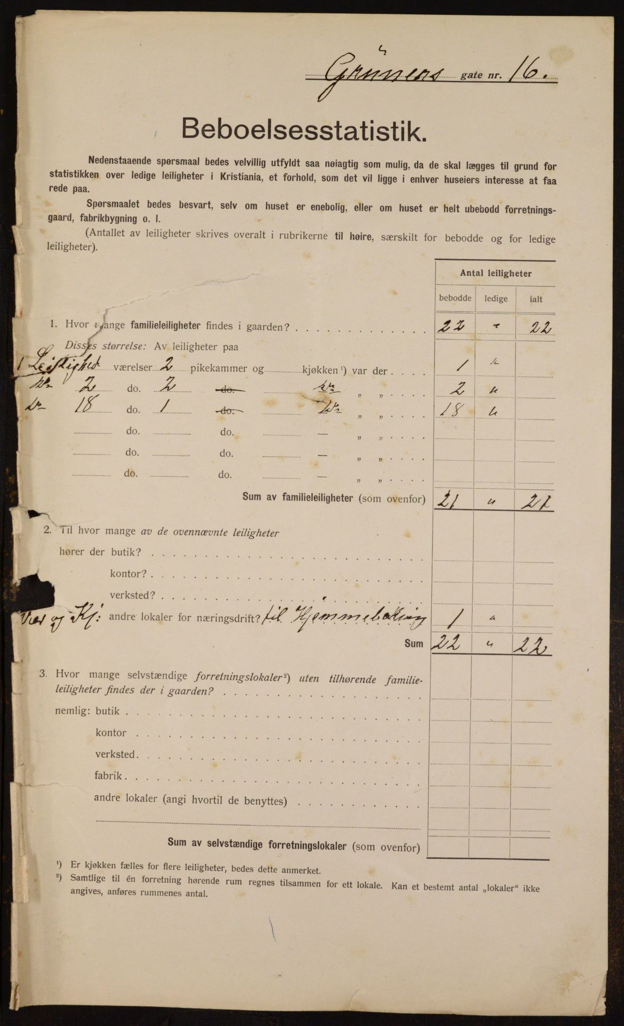 OBA, Municipal Census 1912 for Kristiania, 1912, p. 30973