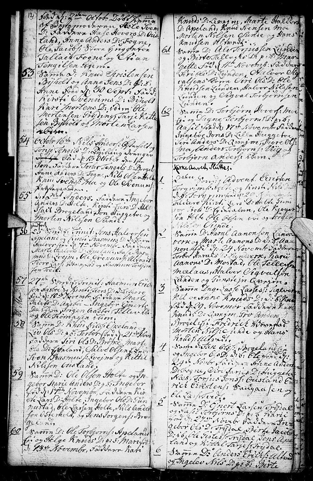 Gjerstad sokneprestkontor, SAK/1111-0014/F/Fb/Fba/L0001: Parish register (copy) no. B 1, 1797-1816, p. 12-13