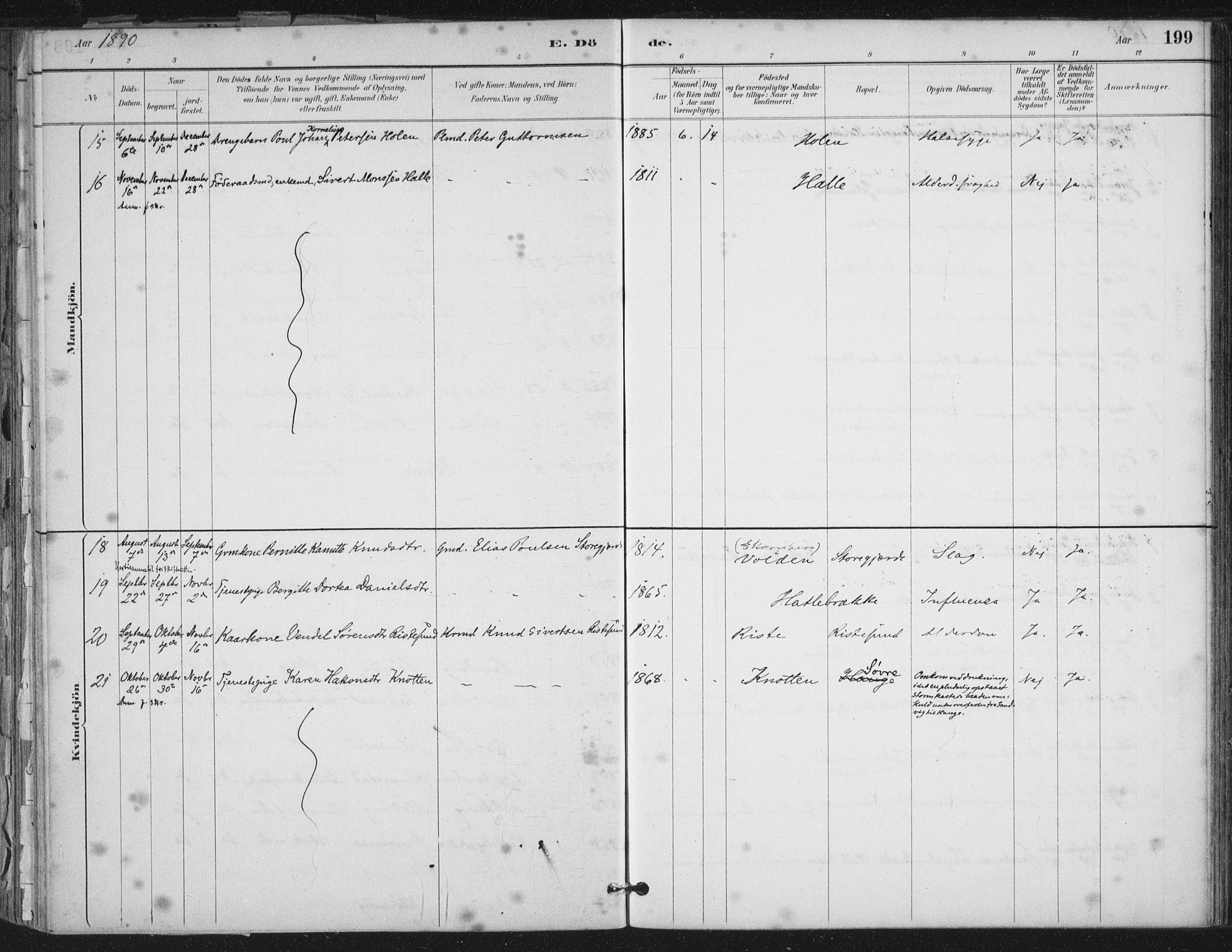 Ministerialprotokoller, klokkerbøker og fødselsregistre - Møre og Romsdal, AV/SAT-A-1454/503/L0037: Parish register (official) no. 503A05, 1884-1900, p. 199