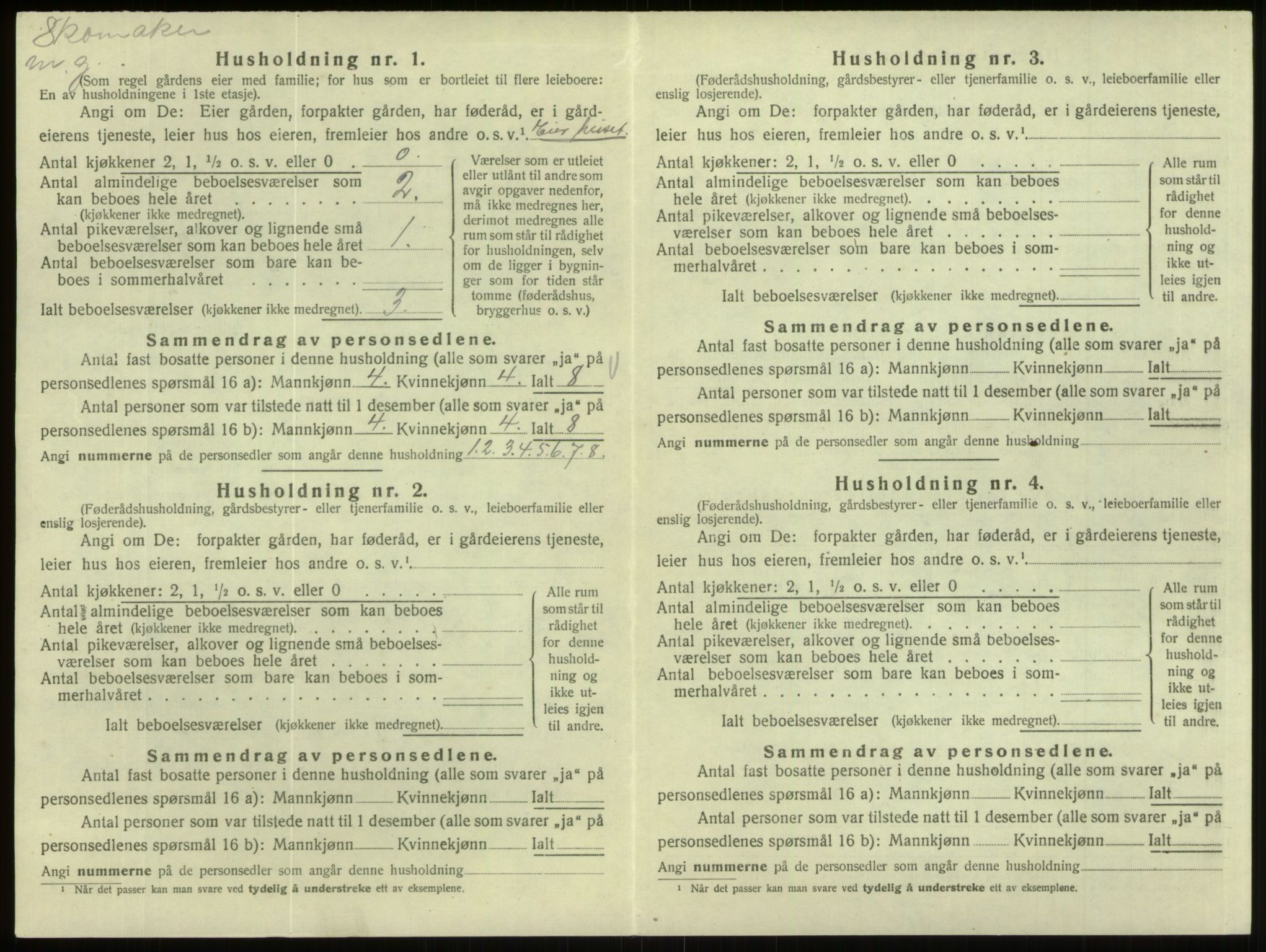 SAB, 1920 census for Eid, 1920, p. 314