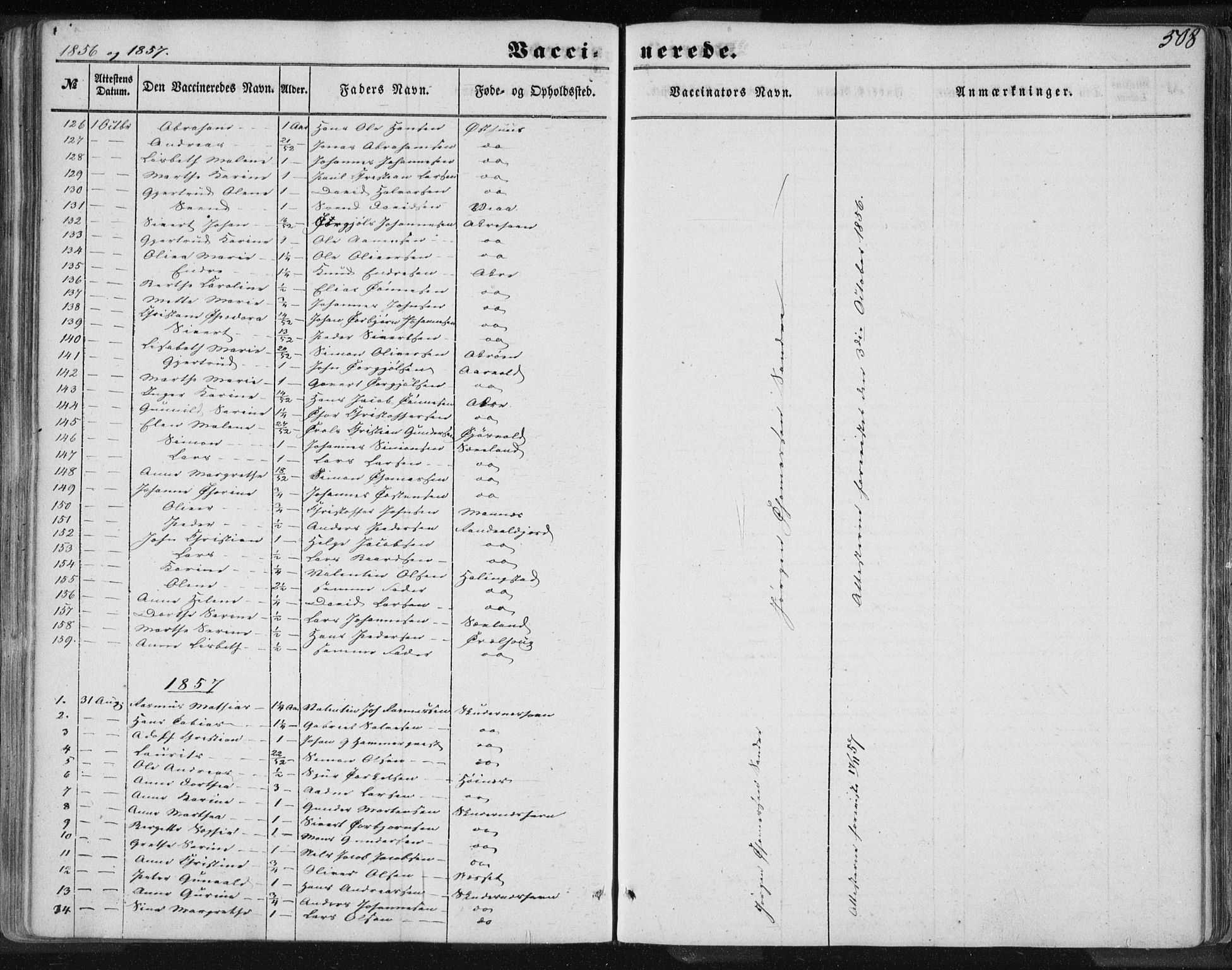 Skudenes sokneprestkontor, AV/SAST-A -101849/H/Ha/Haa/L0005: Parish register (official) no. A 3.2, 1847-1863, p. 508