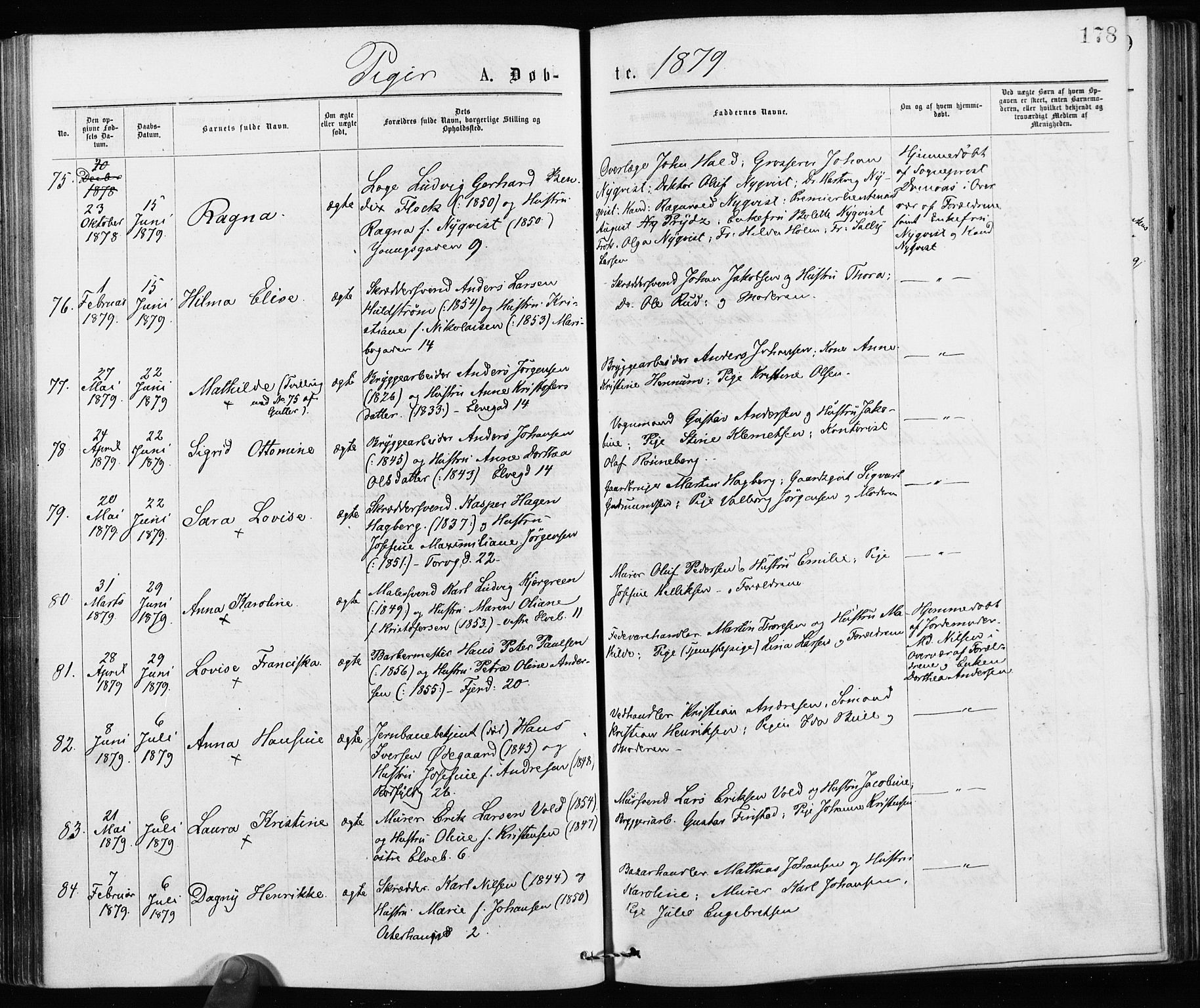 Jakob prestekontor Kirkebøker, SAO/A-10850/F/Fa/L0001: Parish register (official) no. 1, 1875-1924, p. 178