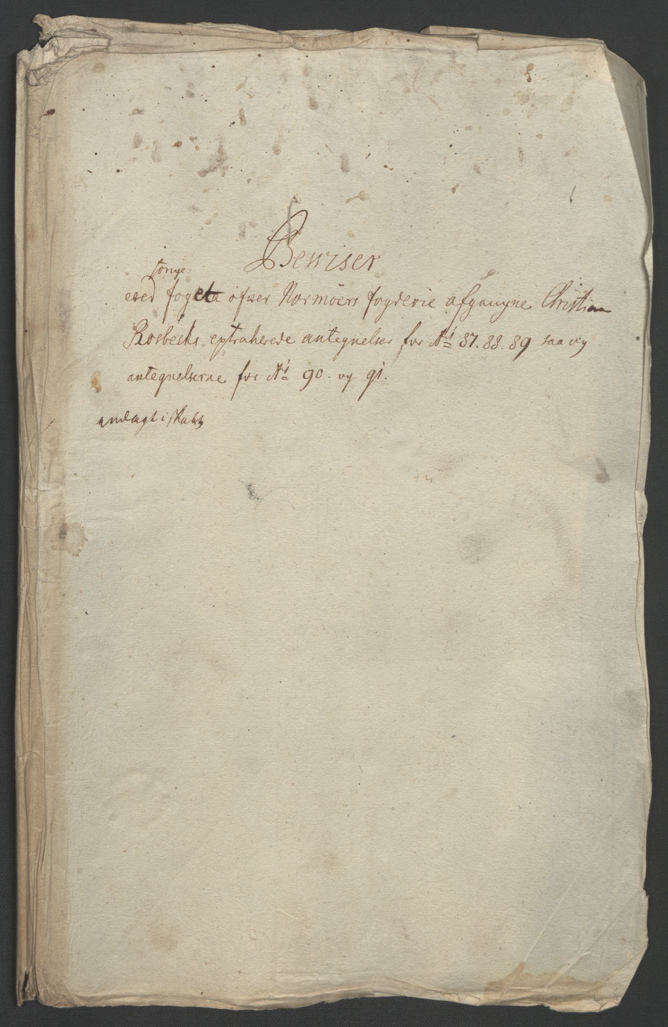 Rentekammeret inntil 1814, Reviderte regnskaper, Fogderegnskap, RA/EA-4092/R56/L3734: Fogderegnskap Nordmøre, 1690-1691, p. 478