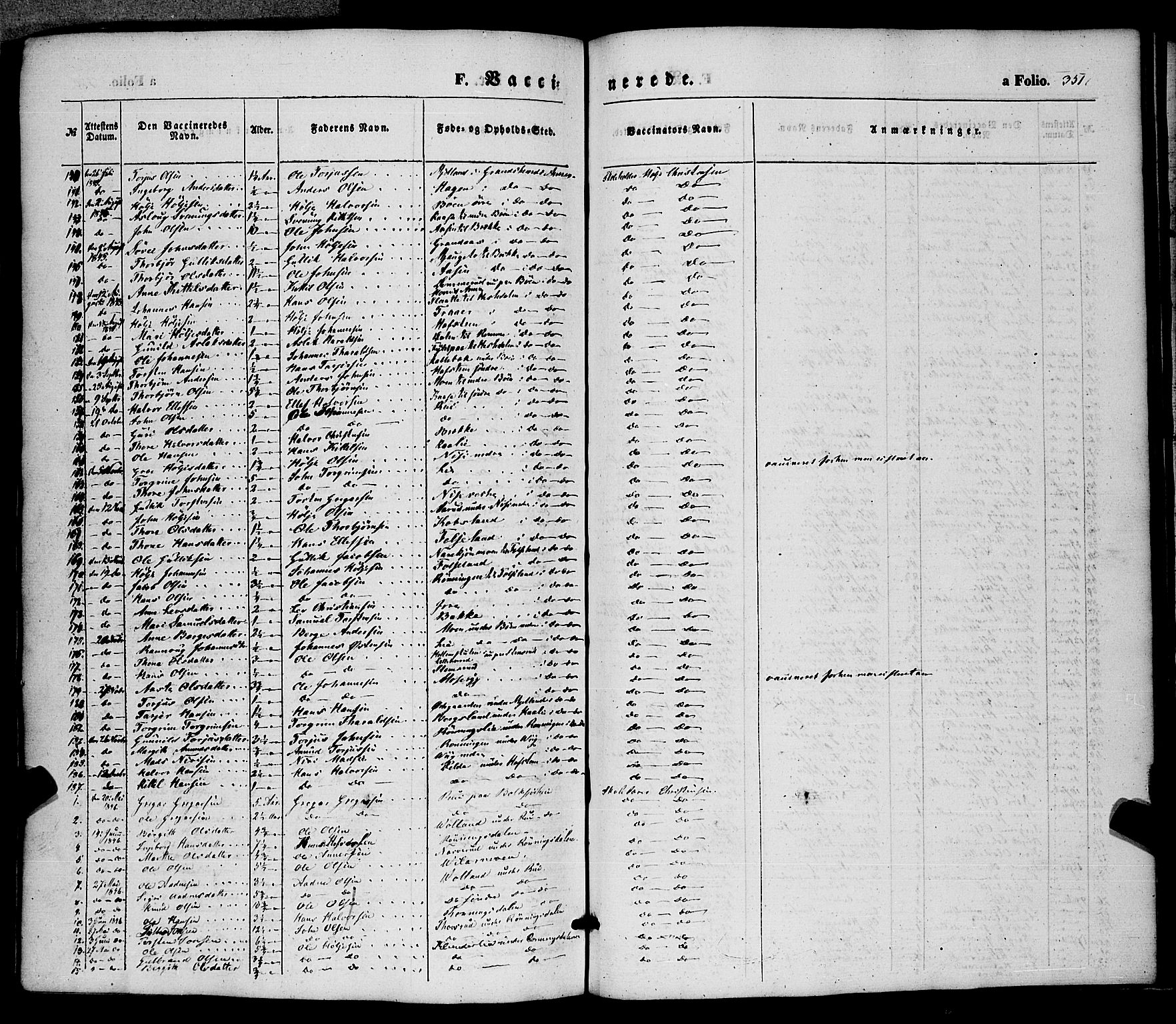 Hjartdal kirkebøker, AV/SAKO-A-270/F/Fa/L0008: Parish register (official) no. I 8, 1844-1859, p. 351