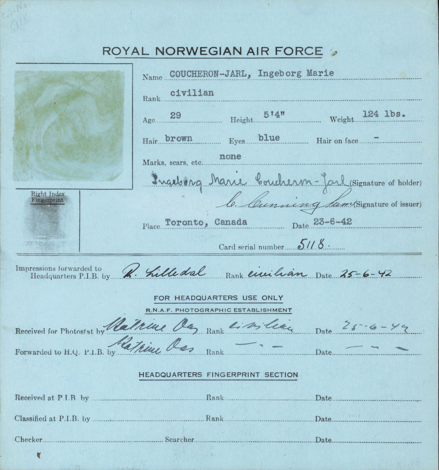 Forsvaret, Forsvarets overkommando/Luftforsvarsstaben, RA/RAFA-4079/P/Pa/L0029: Personellpapirer, 1912, p. 297