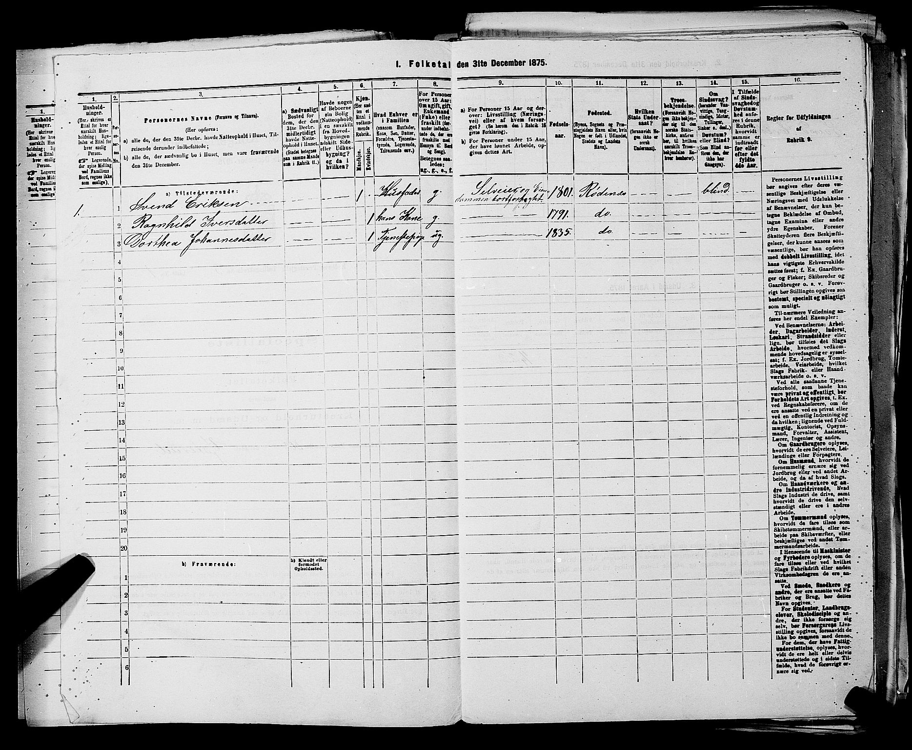 RA, 1875 census for 0120P Rødenes, 1875, p. 360