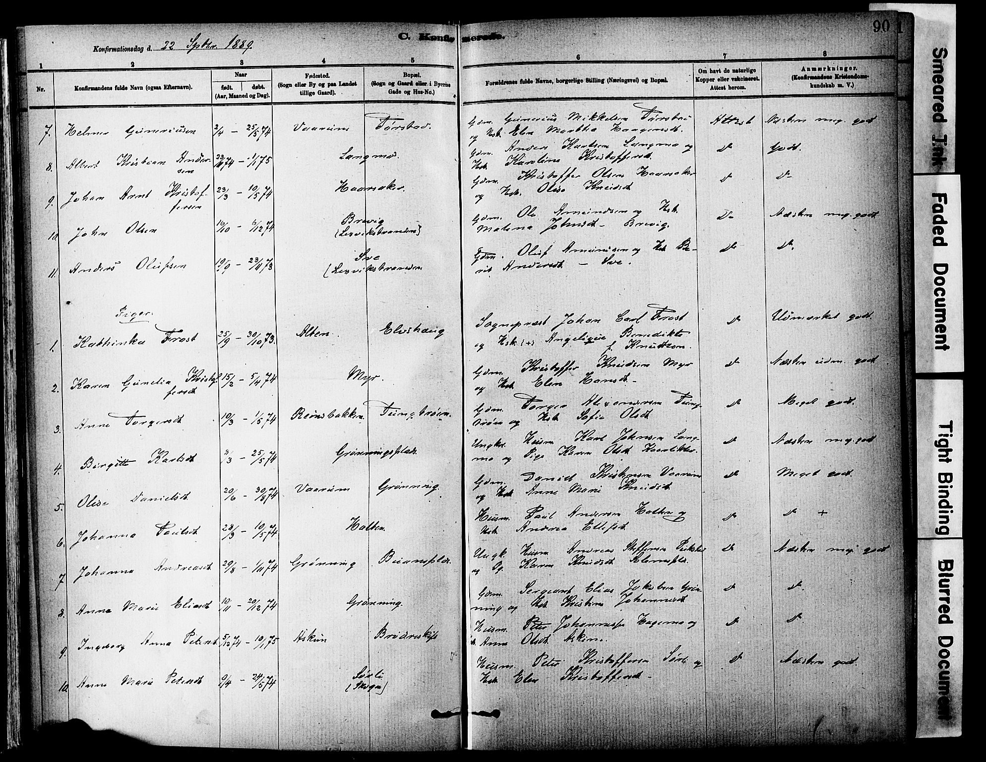 Ministerialprotokoller, klokkerbøker og fødselsregistre - Sør-Trøndelag, SAT/A-1456/646/L0615: Parish register (official) no. 646A13, 1885-1900, p. 90
