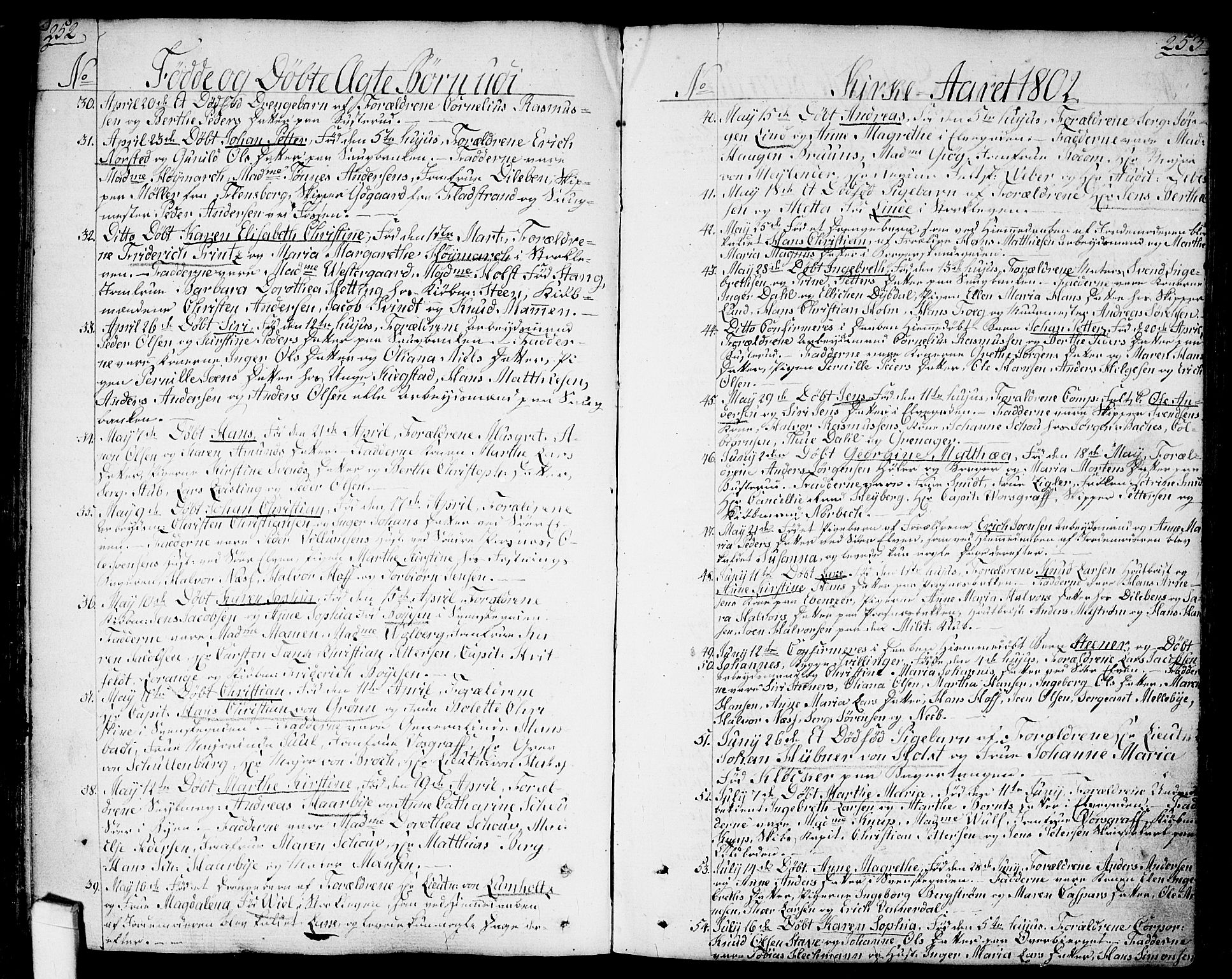 Halden prestekontor Kirkebøker, SAO/A-10909/F/Fa/L0002: Parish register (official) no. I 2, 1792-1812, p. 252-253