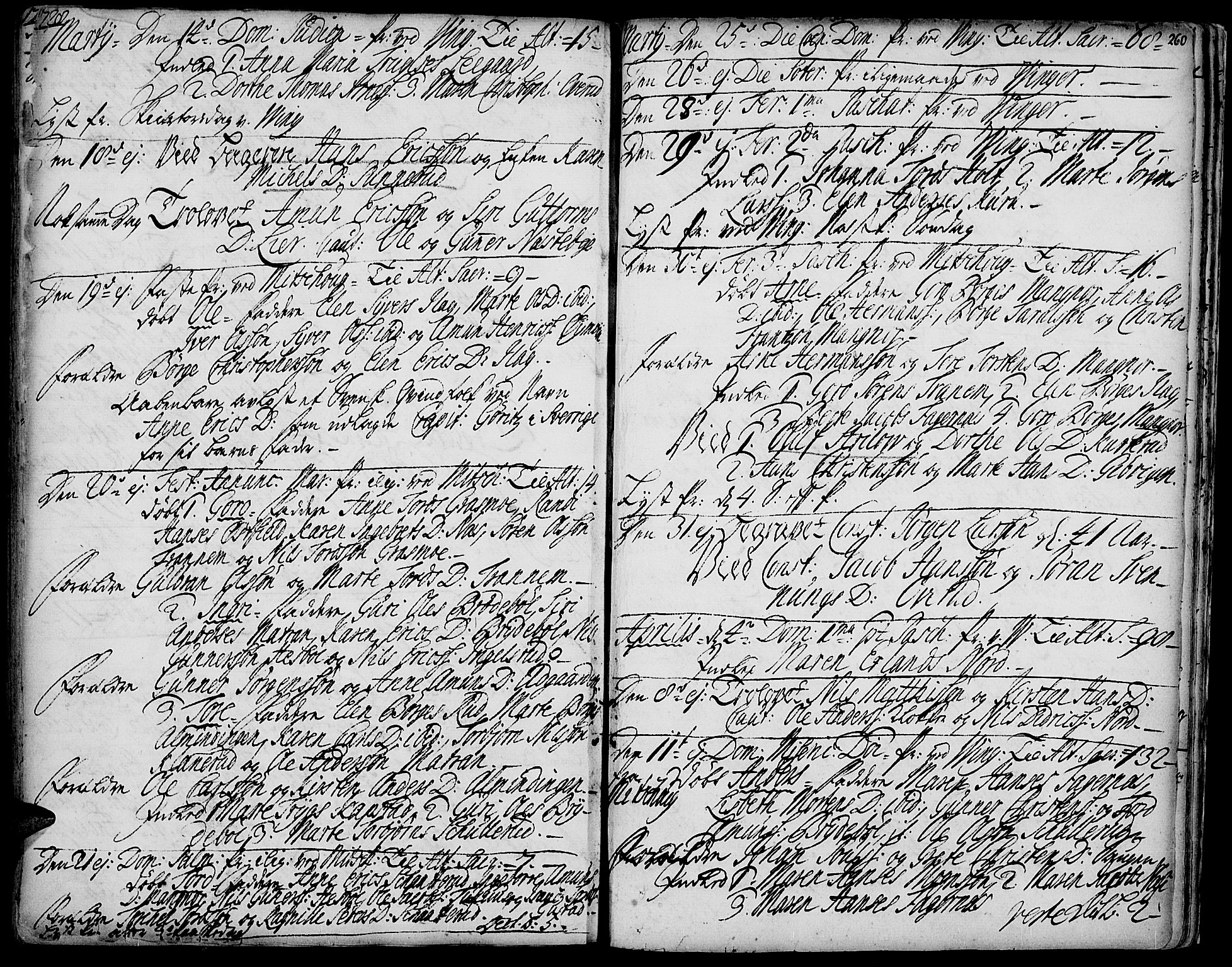 Vinger prestekontor, SAH/PREST-024/H/Ha/Haa/L0001: Parish register (official) no. 1, 1689-1729, p. 260