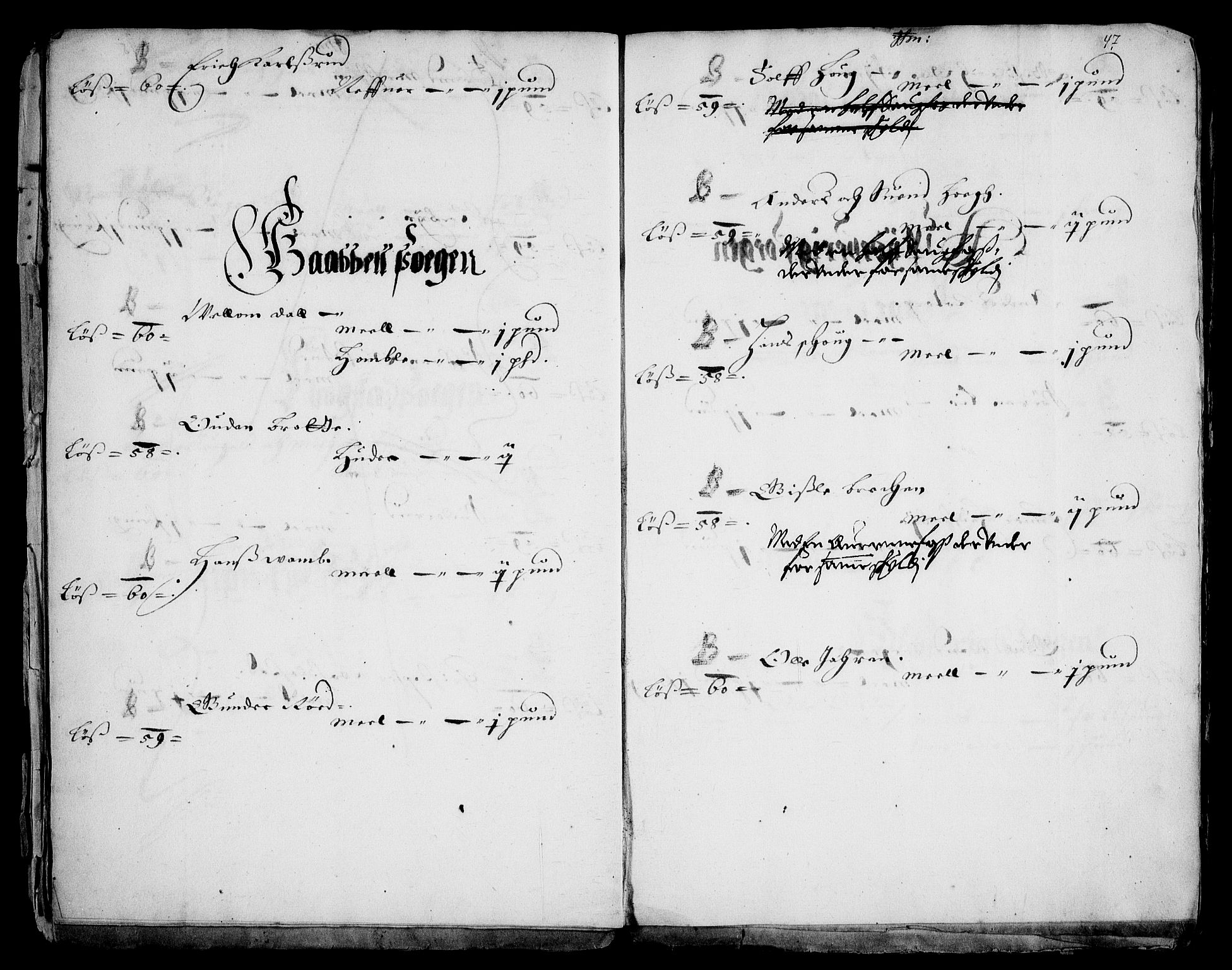 Rentekammeret inntil 1814, Realistisk ordnet avdeling, AV/RA-EA-4070/Fc/Fca/L0001/0003: [Ca I]  Akershus stift / Kristiania kapitels jordebok, 1662, p. 46-47