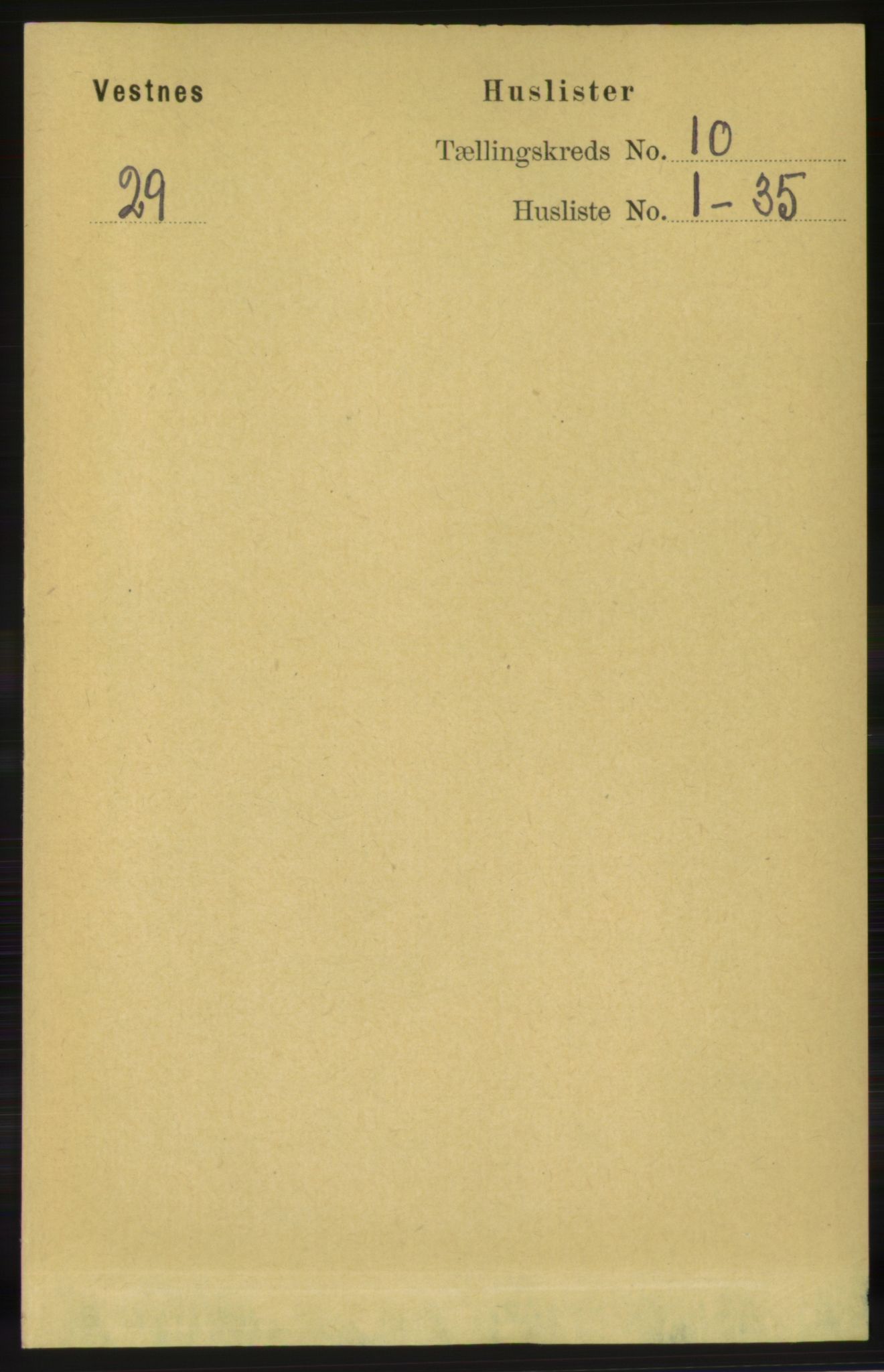 RA, 1891 census for 1535 Vestnes, 1891, p. 3645