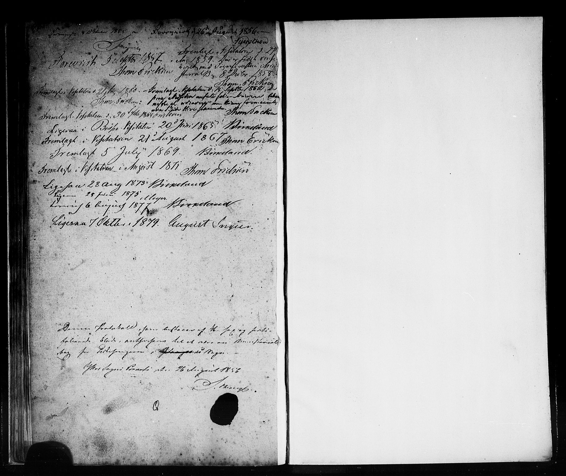 Vik sokneprestembete, AV/SAB-A-81501/H/Hab/Habc/L0001: Parish register (copy) no. C 1, 1853-1879, p. 46