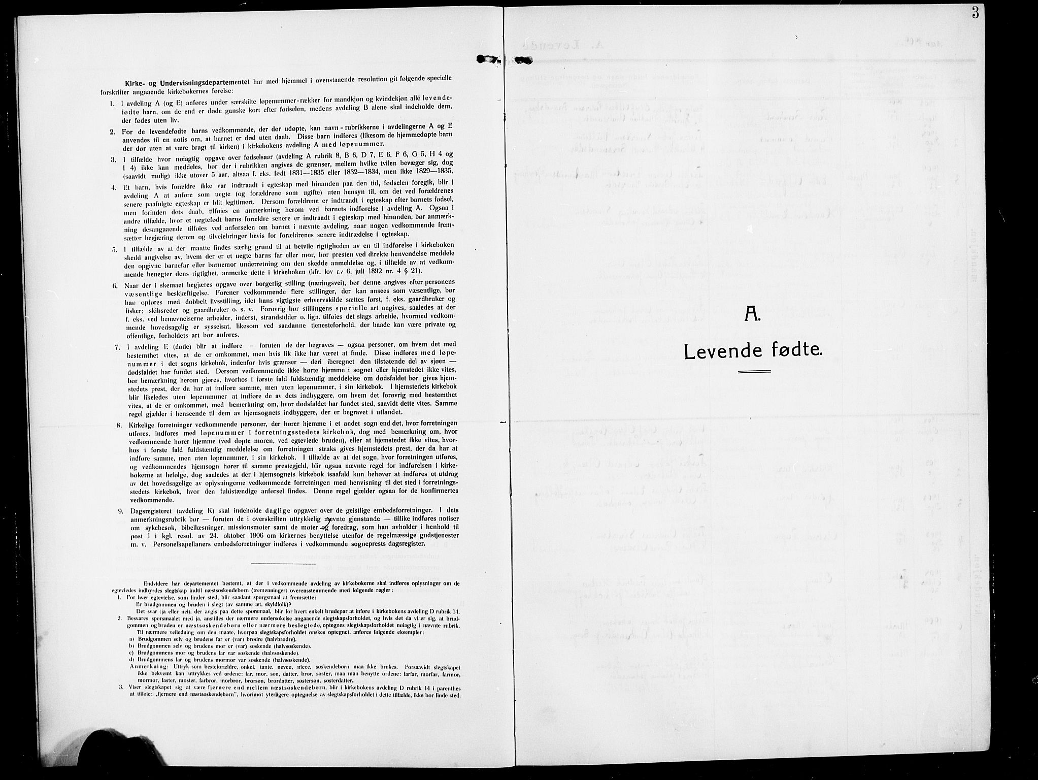 Ministerialprotokoller, klokkerbøker og fødselsregistre - Møre og Romsdal, SAT/A-1454/583/L0956: Parish register (copy) no. 583C01, 1909-1925, p. 3