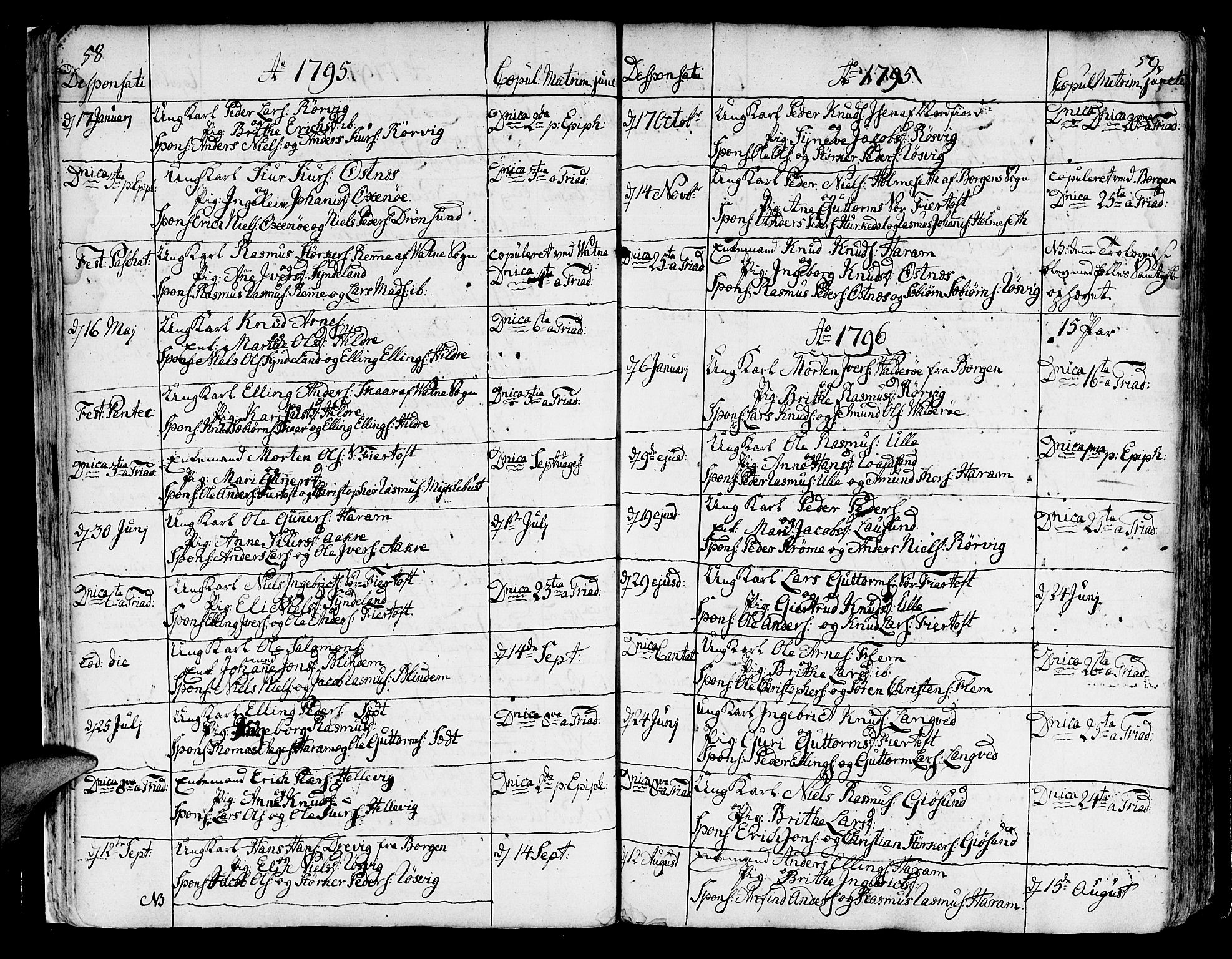 Ministerialprotokoller, klokkerbøker og fødselsregistre - Møre og Romsdal, SAT/A-1454/536/L0493: Parish register (official) no. 536A02, 1739-1802, p. 58-59