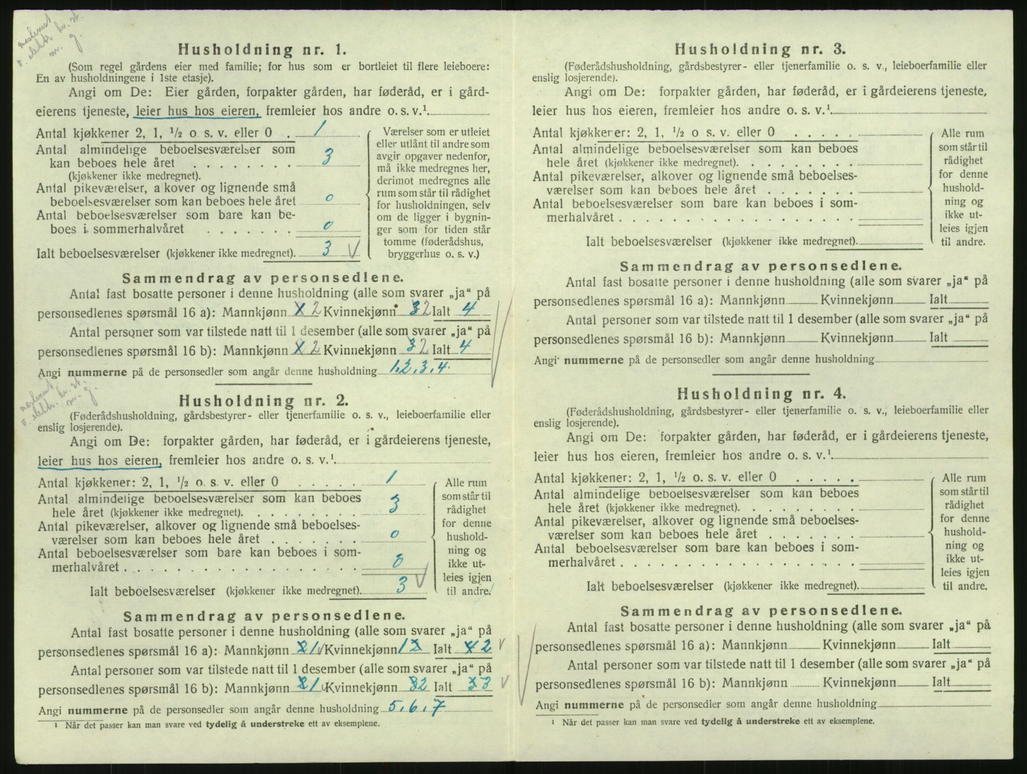 SAK, 1920 census for Iveland, 1920, p. 210