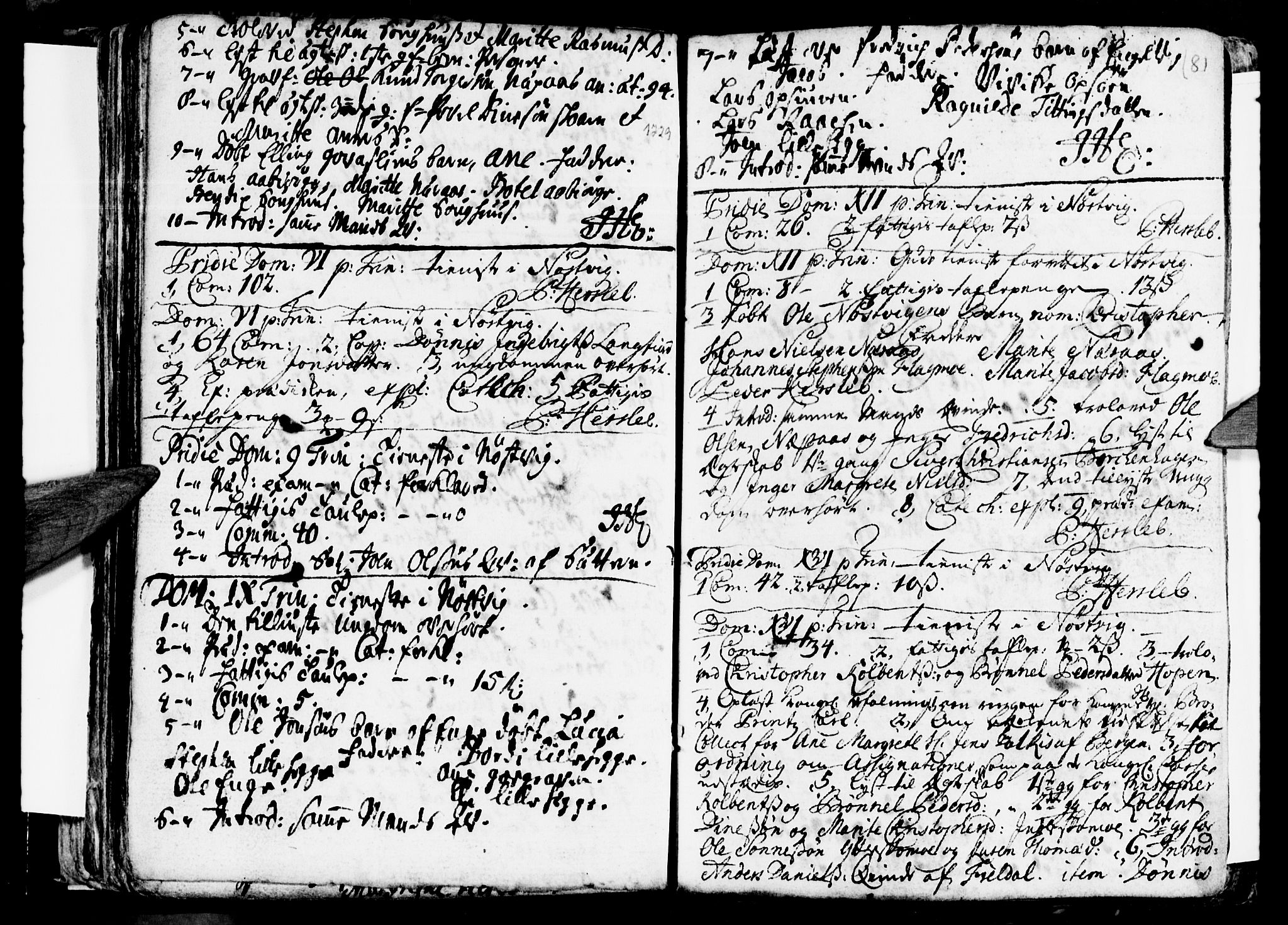 Ministerialprotokoller, klokkerbøker og fødselsregistre - Nordland, AV/SAT-A-1459/814/L0221: Parish register (official) no. 814A02, 1718-1762, p. 81