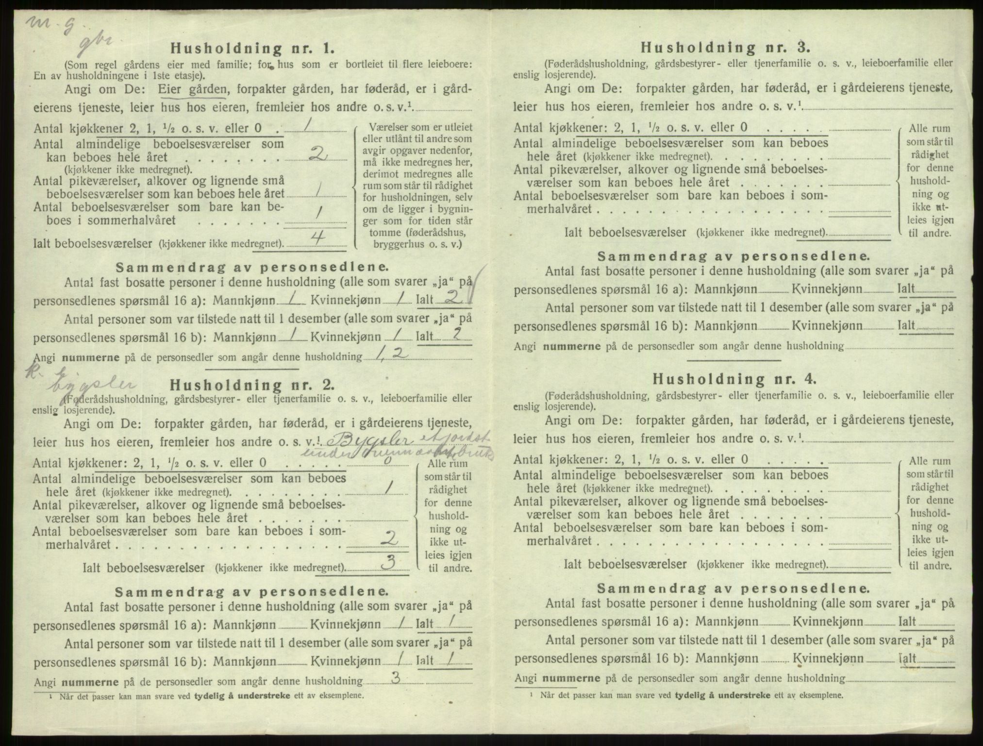 SAB, 1920 census for Askvoll, 1920, p. 525