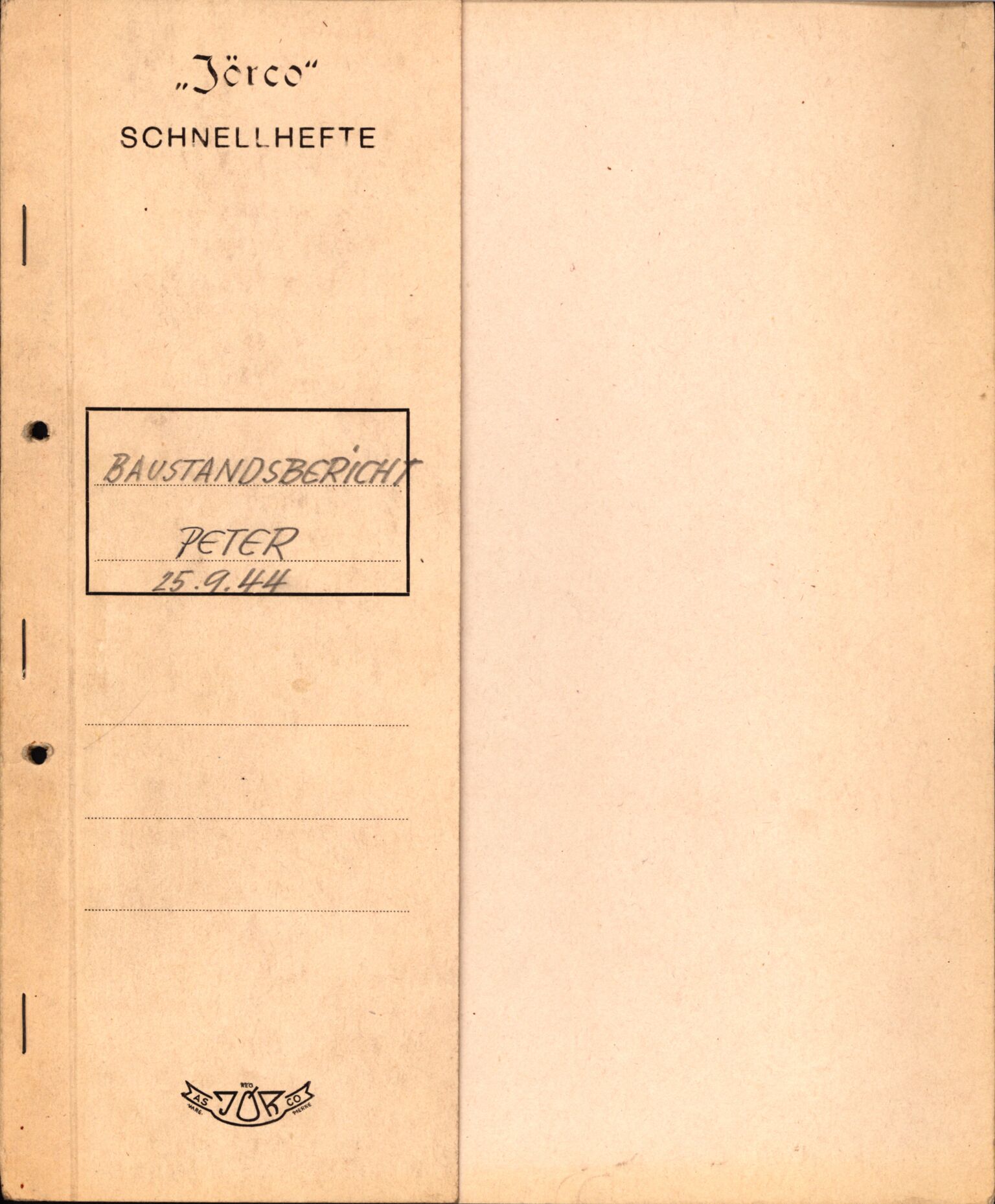 Tyske arkiver, Organisation Todt (OT), Einsatzgruppe Wiking, AV/RA-RAFA-2188/2/F/Fg/Fgb/L0002: Korrespondanse og tegninger, 1940-1944, p. 79