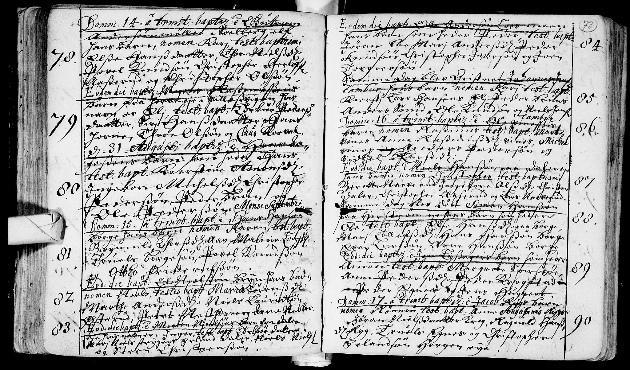 Eiker kirkebøker, AV/SAKO-A-4/F/Fa/L0002: Parish register (official) no. I 2, 1705-1724, p. 73