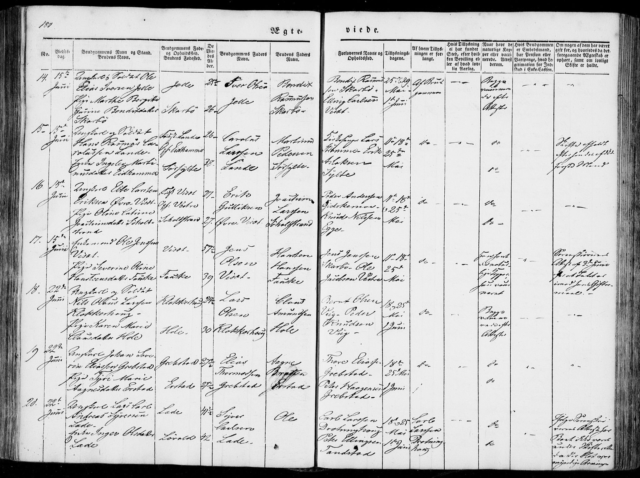 Ministerialprotokoller, klokkerbøker og fødselsregistre - Møre og Romsdal, AV/SAT-A-1454/522/L0313: Parish register (official) no. 522A08, 1852-1862, p. 180