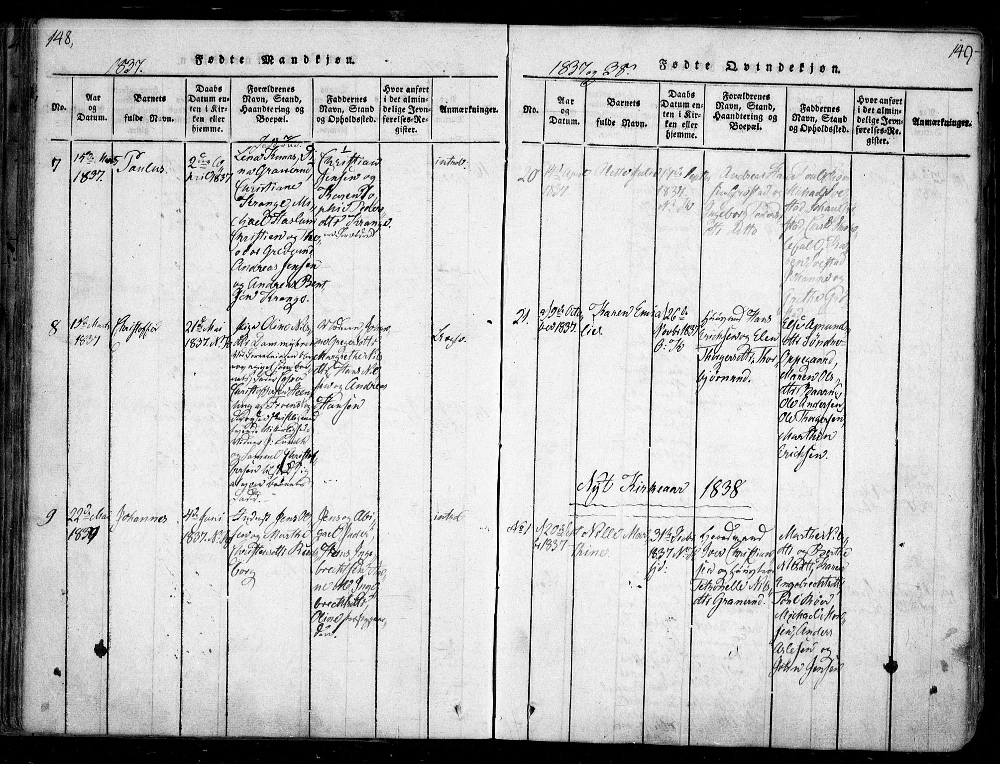 Nesodden prestekontor Kirkebøker, SAO/A-10013/F/Fa/L0006: Parish register (official) no. I 6, 1814-1847, p. 148-149