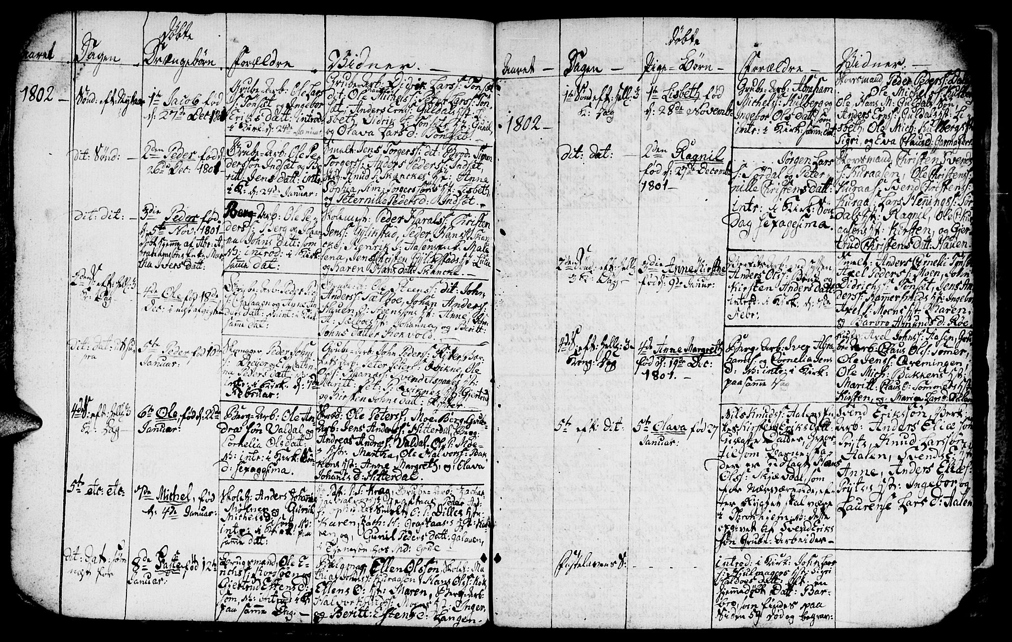 Ministerialprotokoller, klokkerbøker og fødselsregistre - Sør-Trøndelag, SAT/A-1456/681/L0937: Parish register (copy) no. 681C01, 1798-1810, p. 12-13