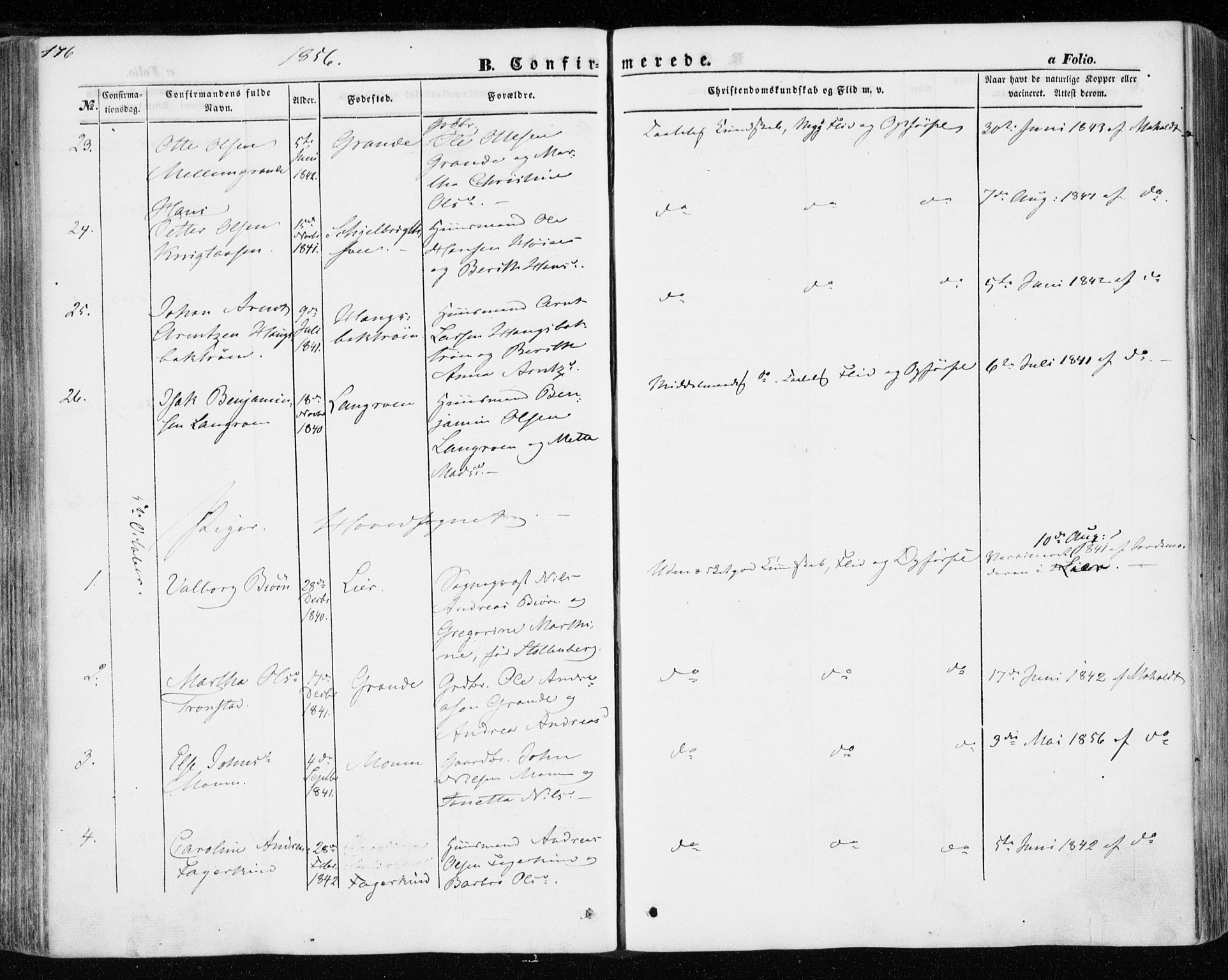 Ministerialprotokoller, klokkerbøker og fødselsregistre - Nord-Trøndelag, AV/SAT-A-1458/701/L0008: Parish register (official) no. 701A08 /1, 1854-1863, p. 176