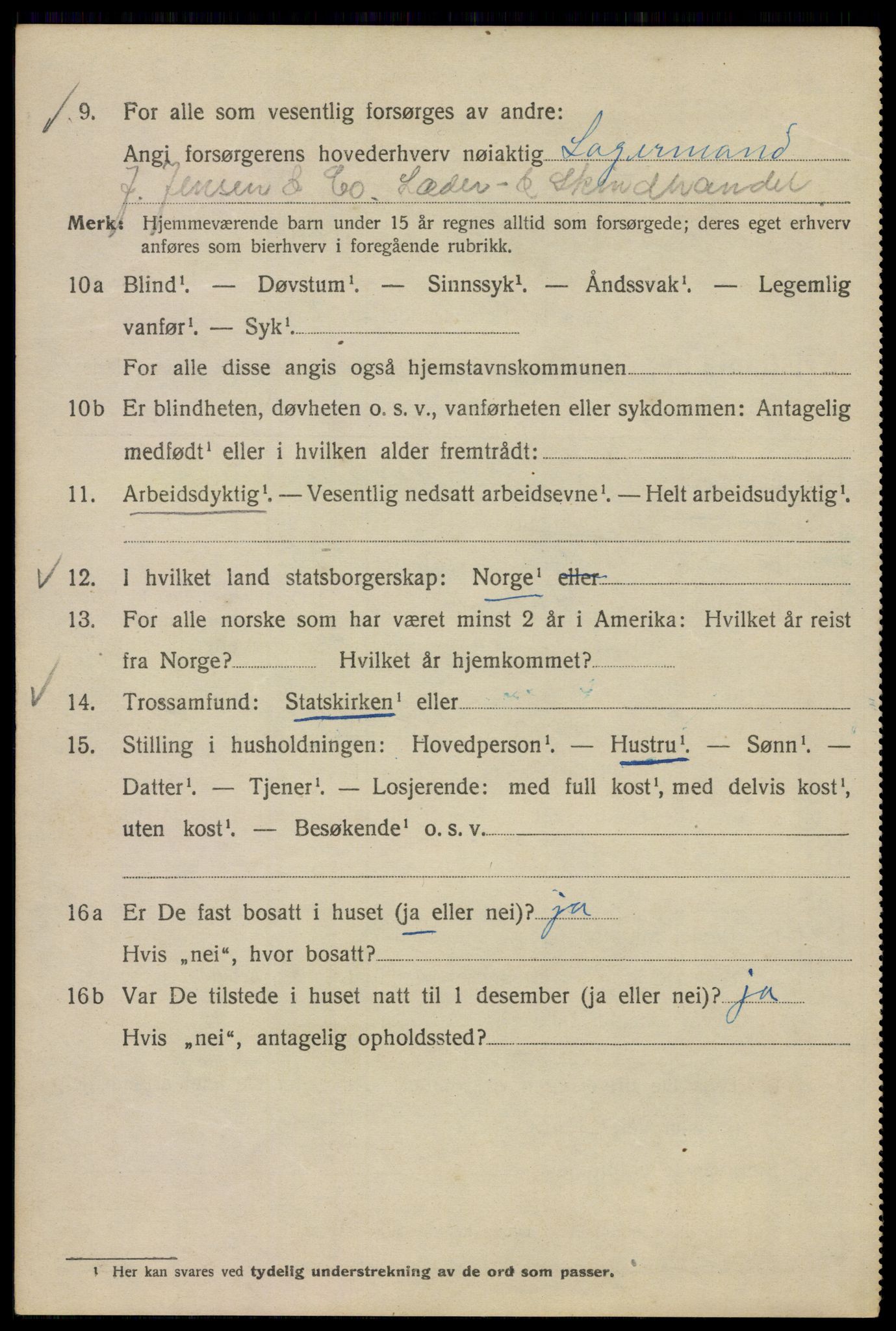 SAO, 1920 census for Kristiania, 1920, p. 352336