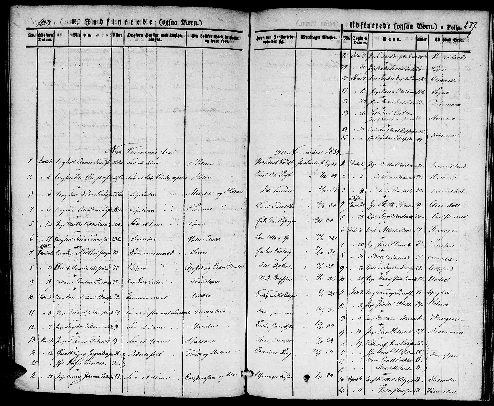 Kristiansand domprosti, SAK/1112-0006/F/Fa/L0011: Parish register (official) no. A 11, 1827-1841, p. 627