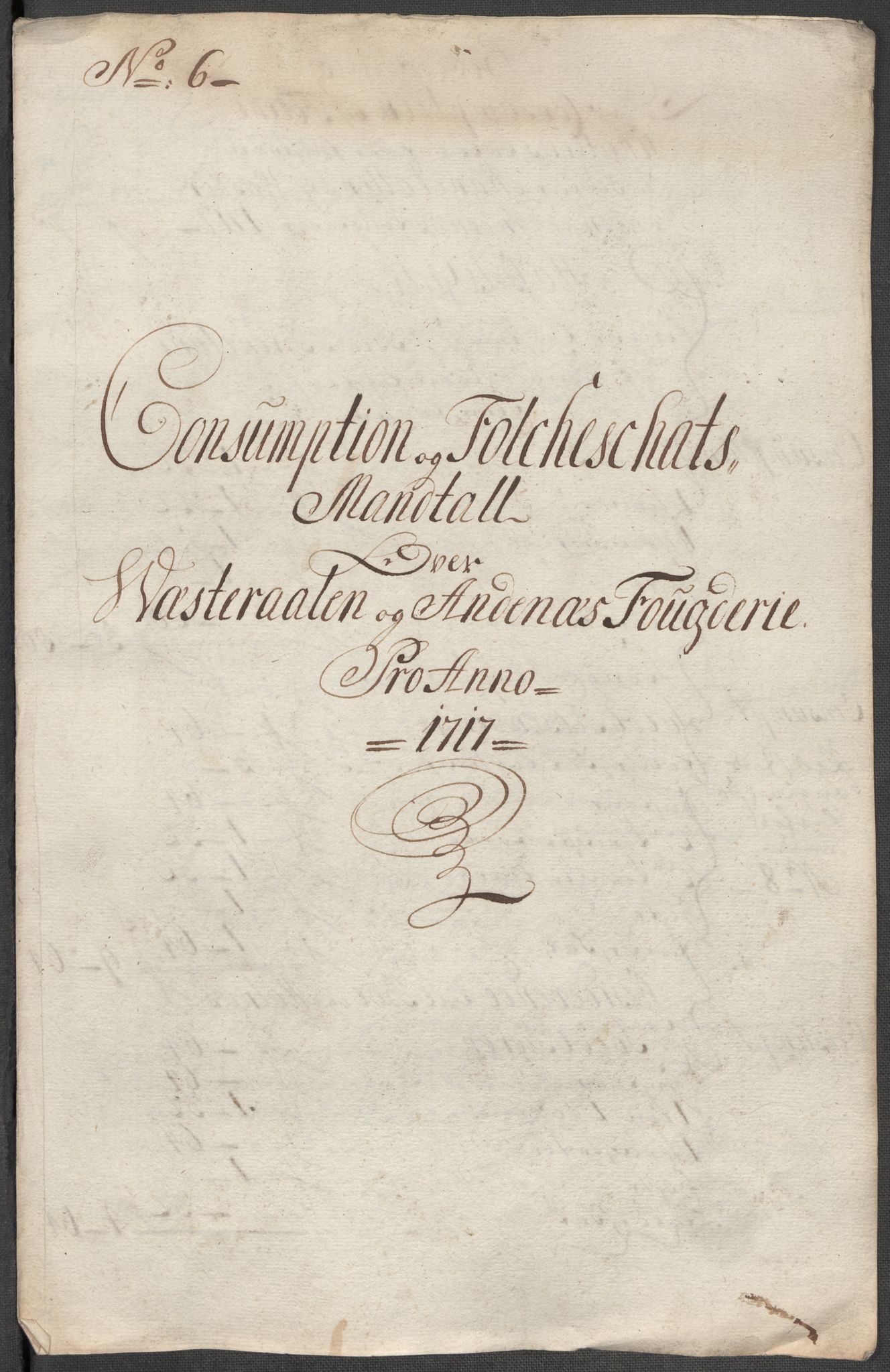 Rentekammeret inntil 1814, Reviderte regnskaper, Fogderegnskap, RA/EA-4092/R67/L4683: Fogderegnskap Vesterålen, Andenes og Lofoten, 1717, p. 82