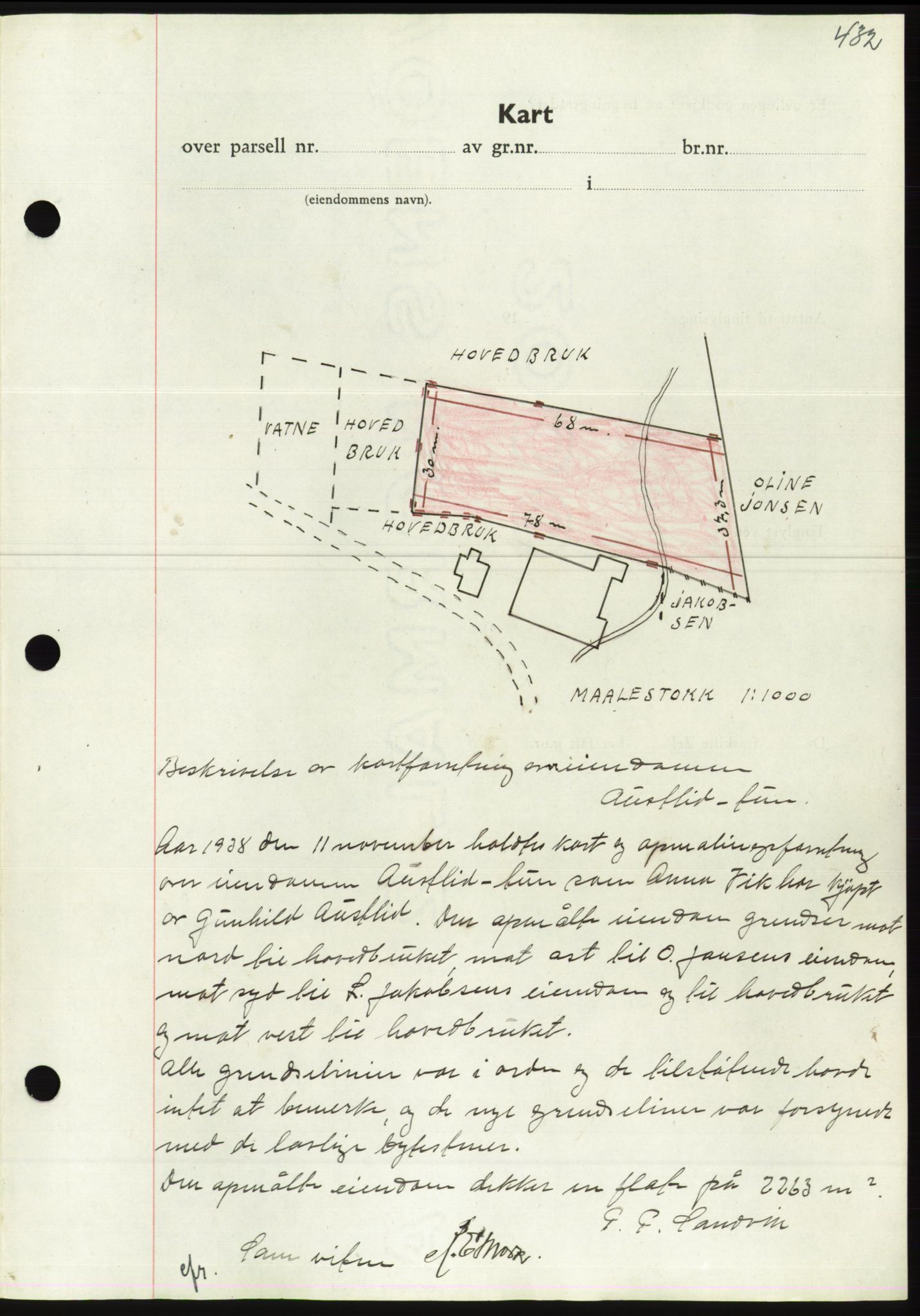 Søre Sunnmøre sorenskriveri, AV/SAT-A-4122/1/2/2C/L0066: Mortgage book no. 60, 1938-1938, Diary no: : 1596/1938