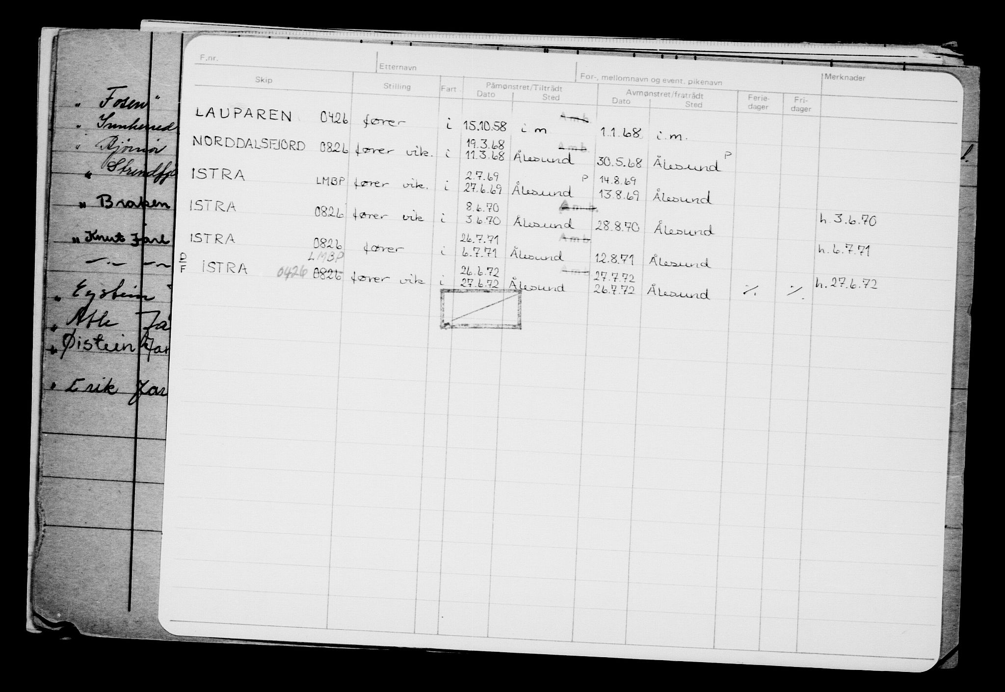 Direktoratet for sjømenn, RA/S-3545/G/Gb/L0049: Hovedkort, 1903, p. 150