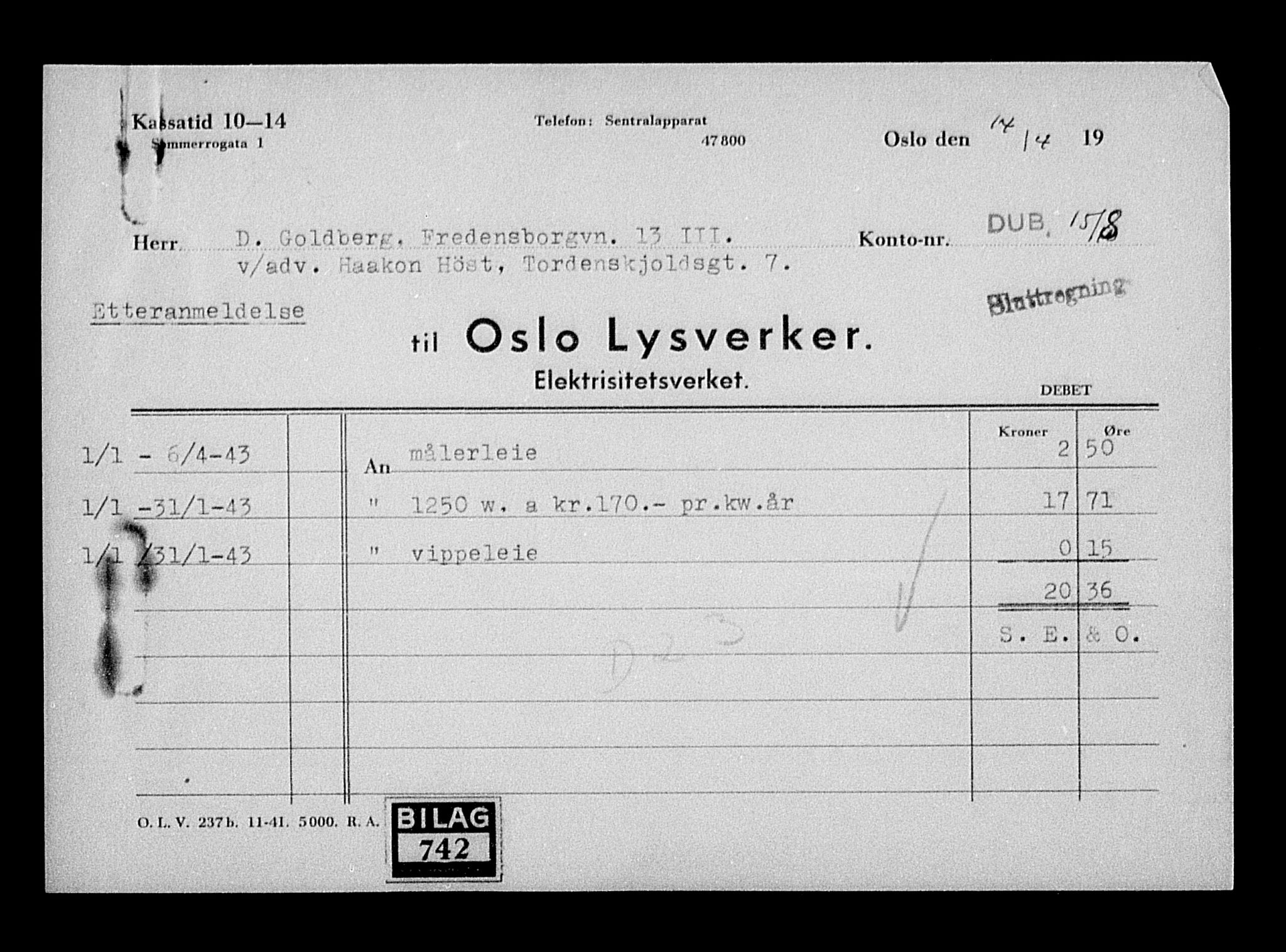 Justisdepartementet, Tilbakeføringskontoret for inndratte formuer, RA/S-1564/H/Hc/Hcc/L0939: --, 1945-1947, p. 60