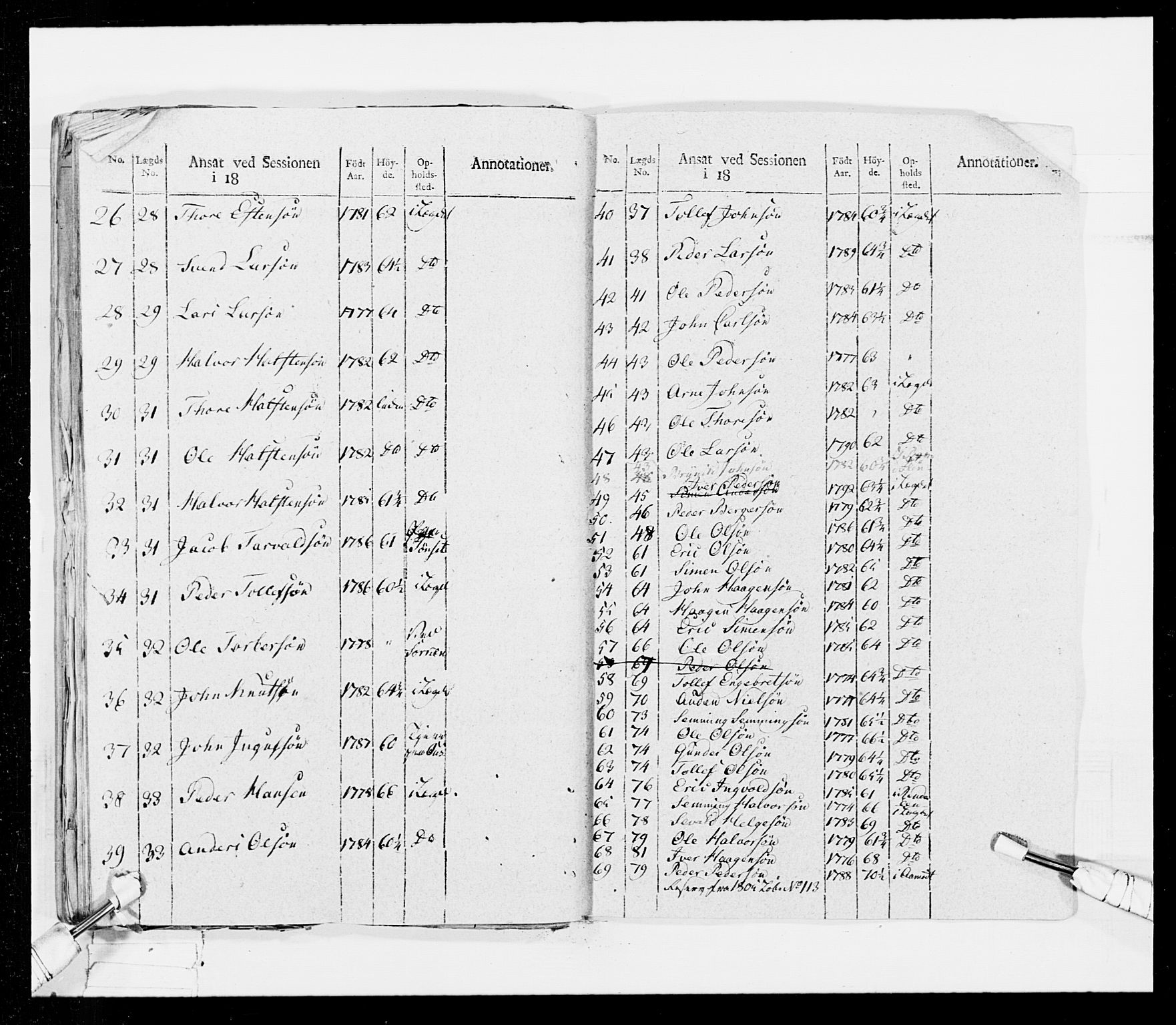 Generalitets- og kommissariatskollegiet, Det kongelige norske kommissariatskollegium, AV/RA-EA-5420/E/Eh/L0026: Skiløperkompaniene, 1805-1810, p. 466