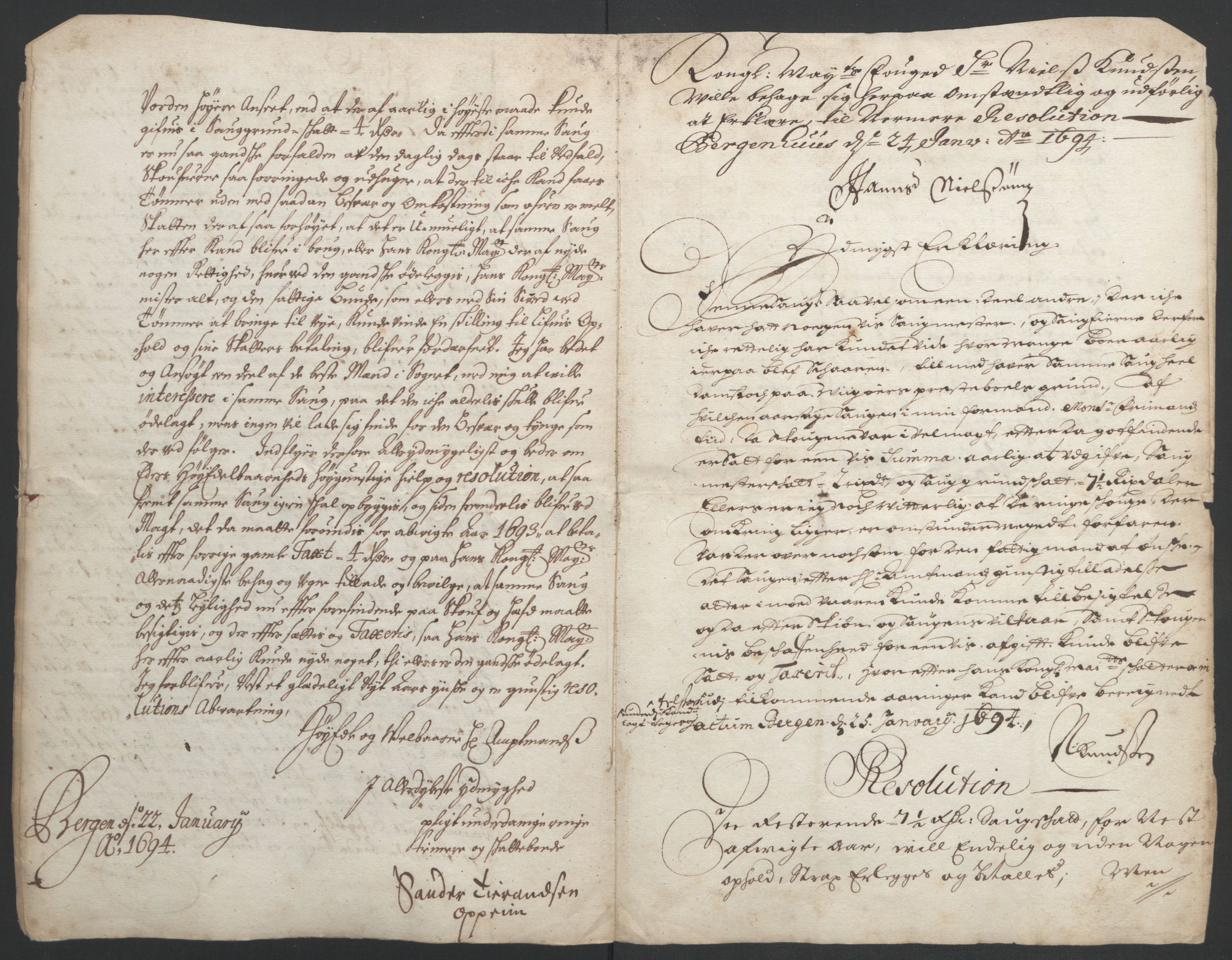 Rentekammeret inntil 1814, Reviderte regnskaper, Fogderegnskap, AV/RA-EA-4092/R48/L2975: Fogderegnskap Sunnhordland og Hardanger, 1694, p. 308