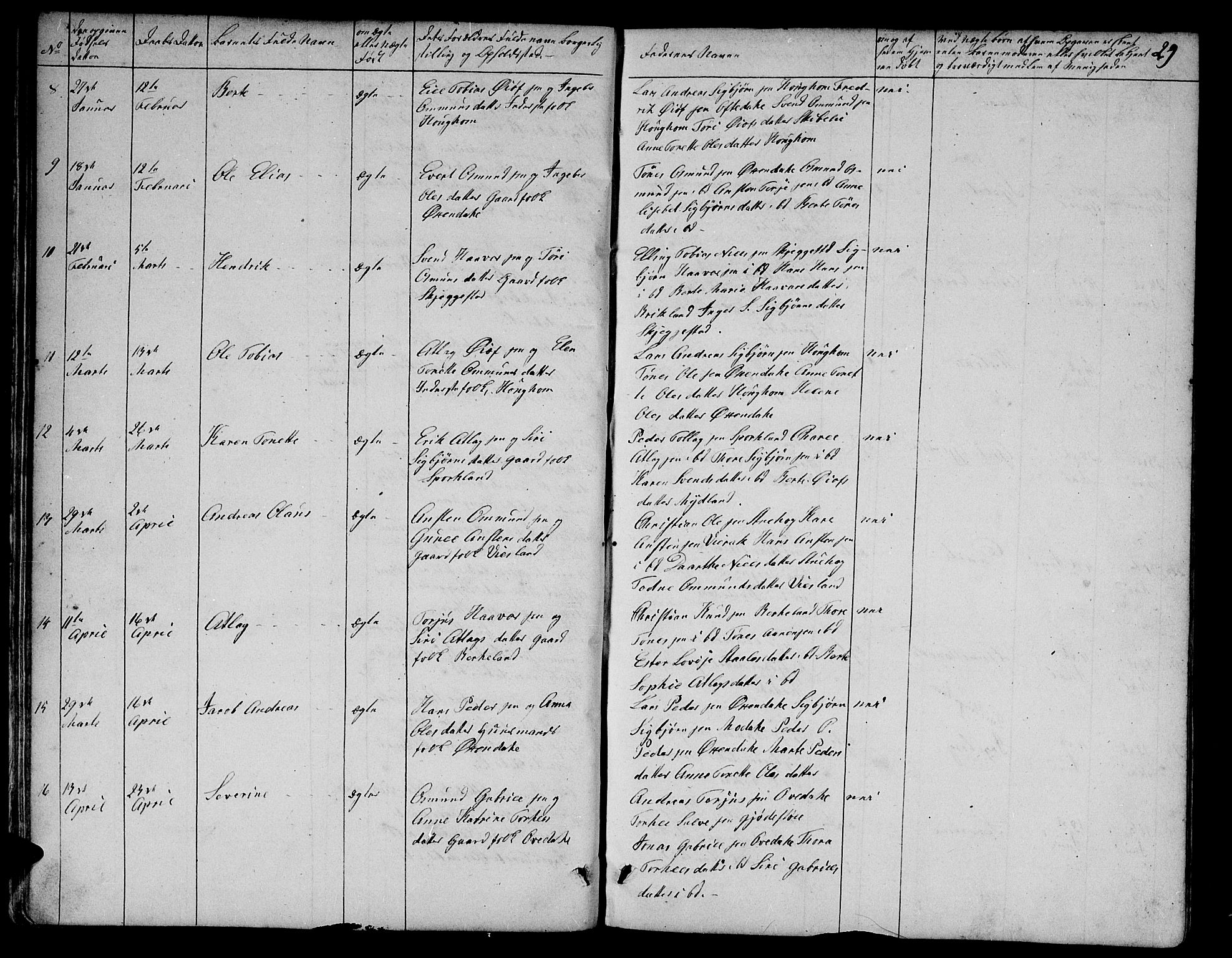 Bakke sokneprestkontor, AV/SAK-1111-0002/F/Fb/Fba/L0001: Parish register (copy) no. B 1, 1849-1879, p. 29