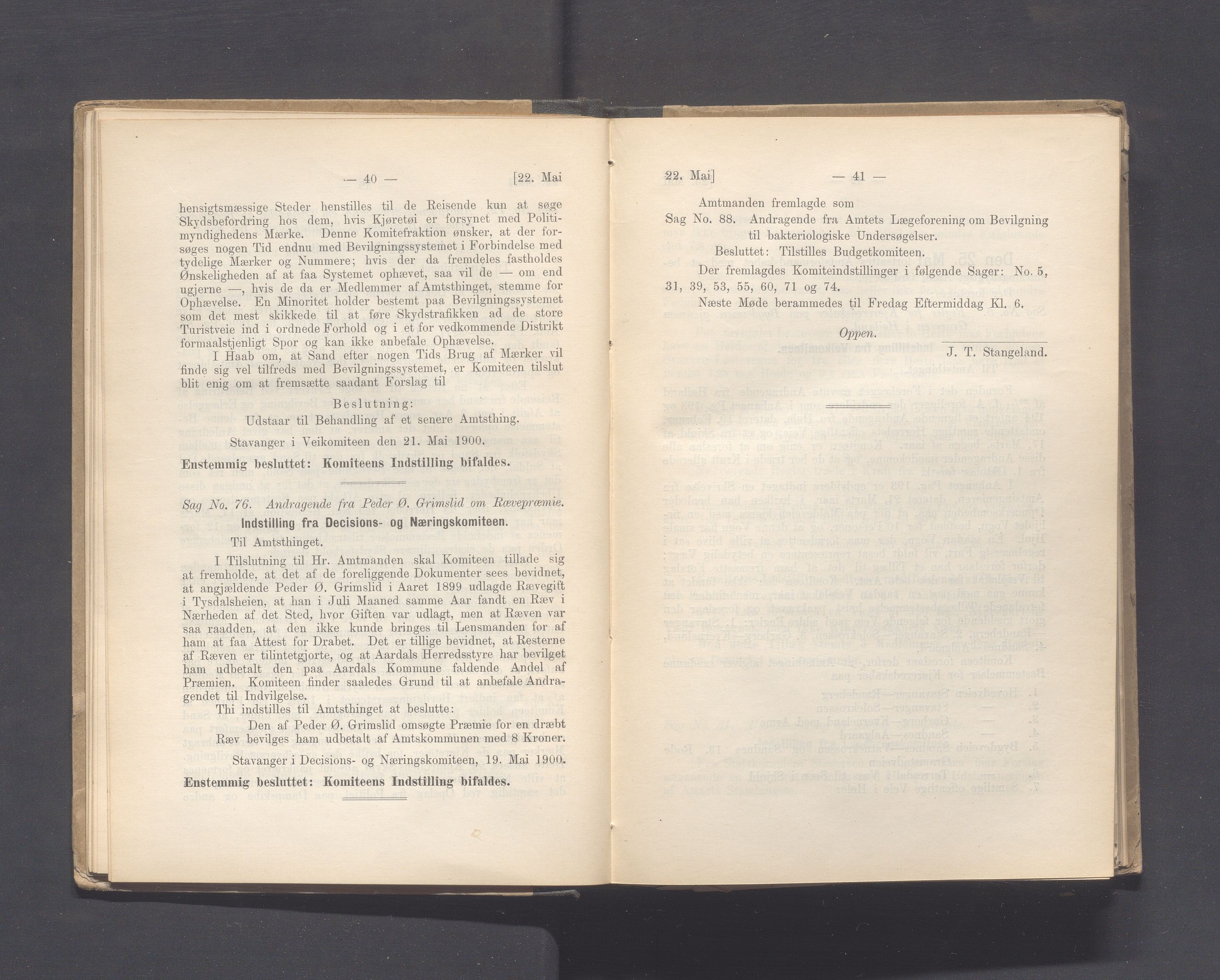 Rogaland fylkeskommune - Fylkesrådmannen , IKAR/A-900/A, 1900, p. 28