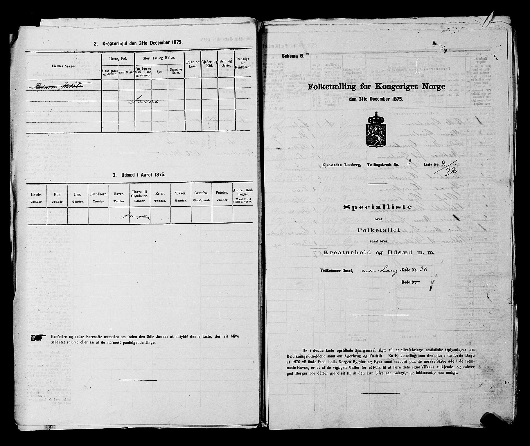 SAKO, 1875 census for 0705P Tønsberg, 1875, p. 90