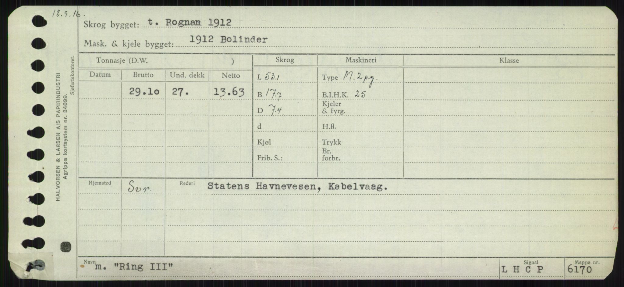 Sjøfartsdirektoratet med forløpere, Skipsmålingen, RA/S-1627/H/Ha/L0004/0002: Fartøy, Mas-R / Fartøy, Odin-R, p. 703