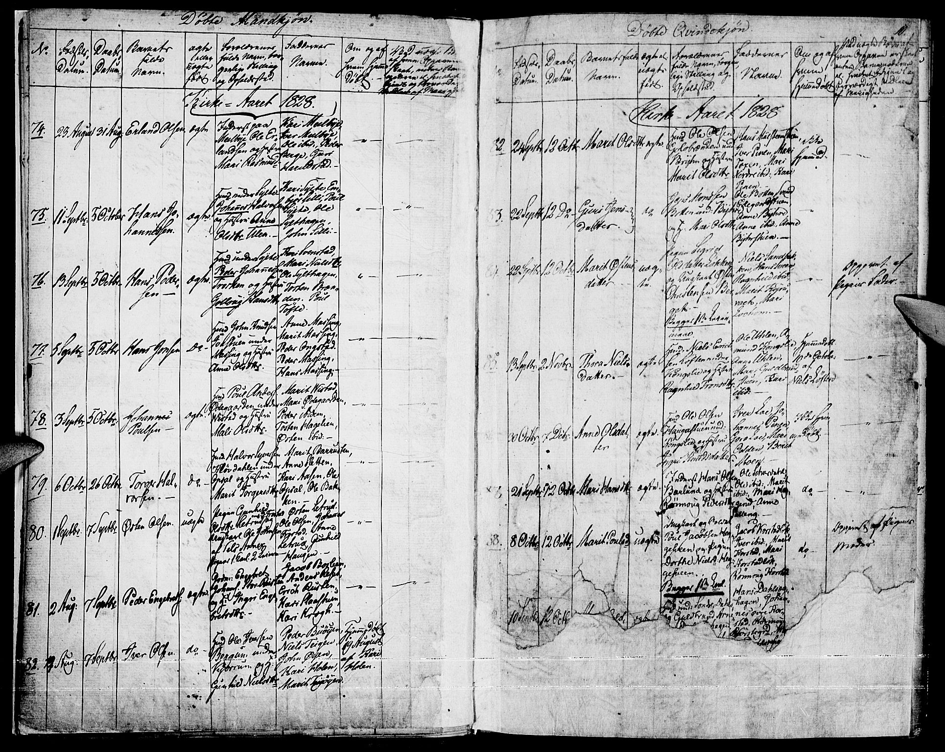 Fron prestekontor, AV/SAH-PREST-078/H/Ha/Haa/L0003: Parish register (official) no. 3, 1828-1838, p. 10