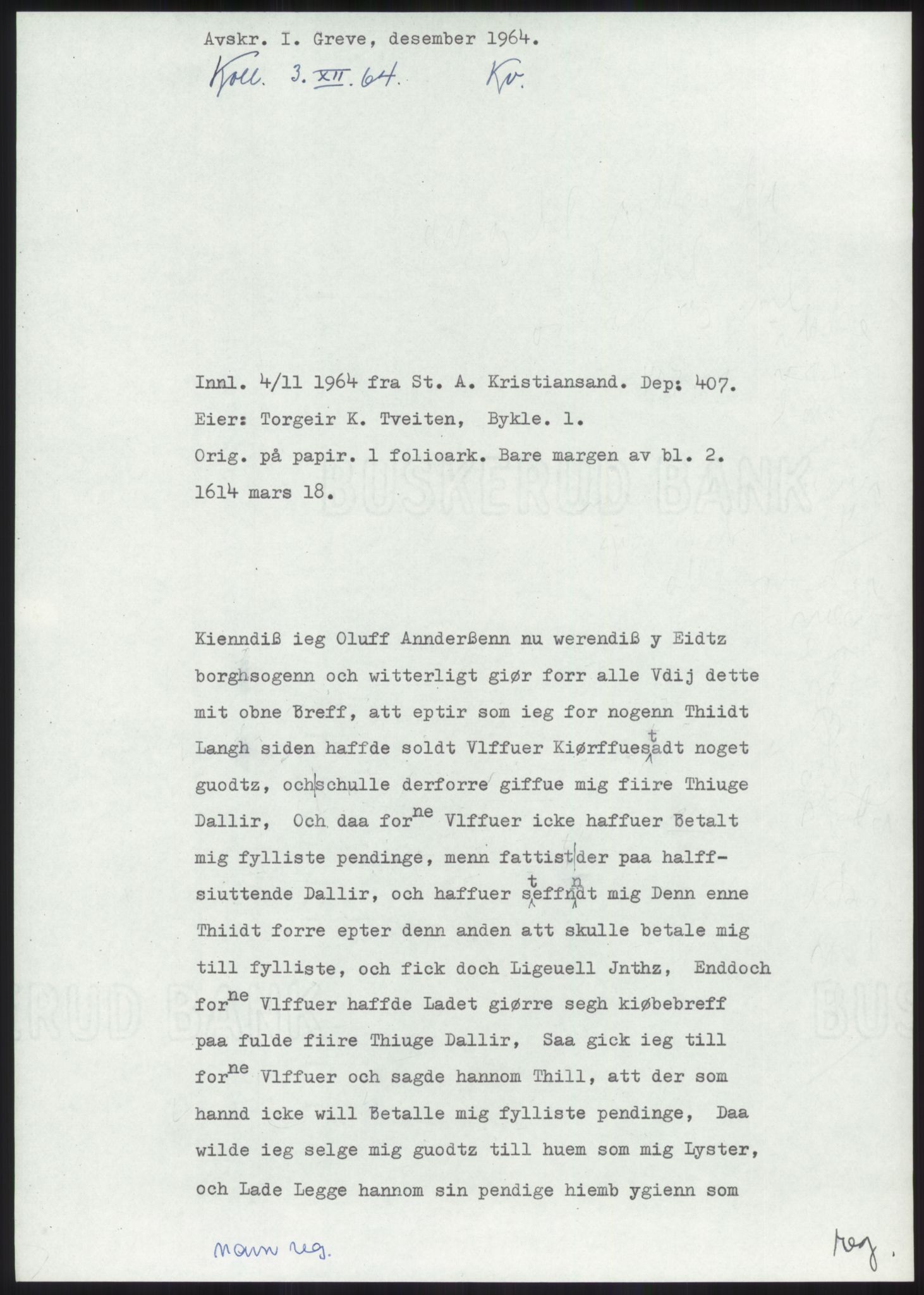 Samlinger til kildeutgivelse, Diplomavskriftsamlingen, RA/EA-4053/H/Ha, p. 146