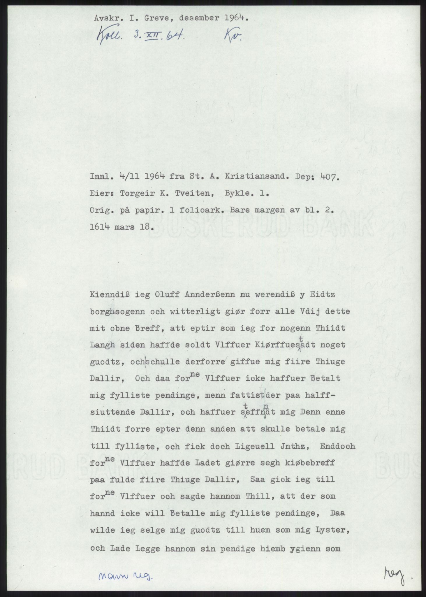 Samlinger til kildeutgivelse, Diplomavskriftsamlingen, AV/RA-EA-4053/H/Ha, p. 146