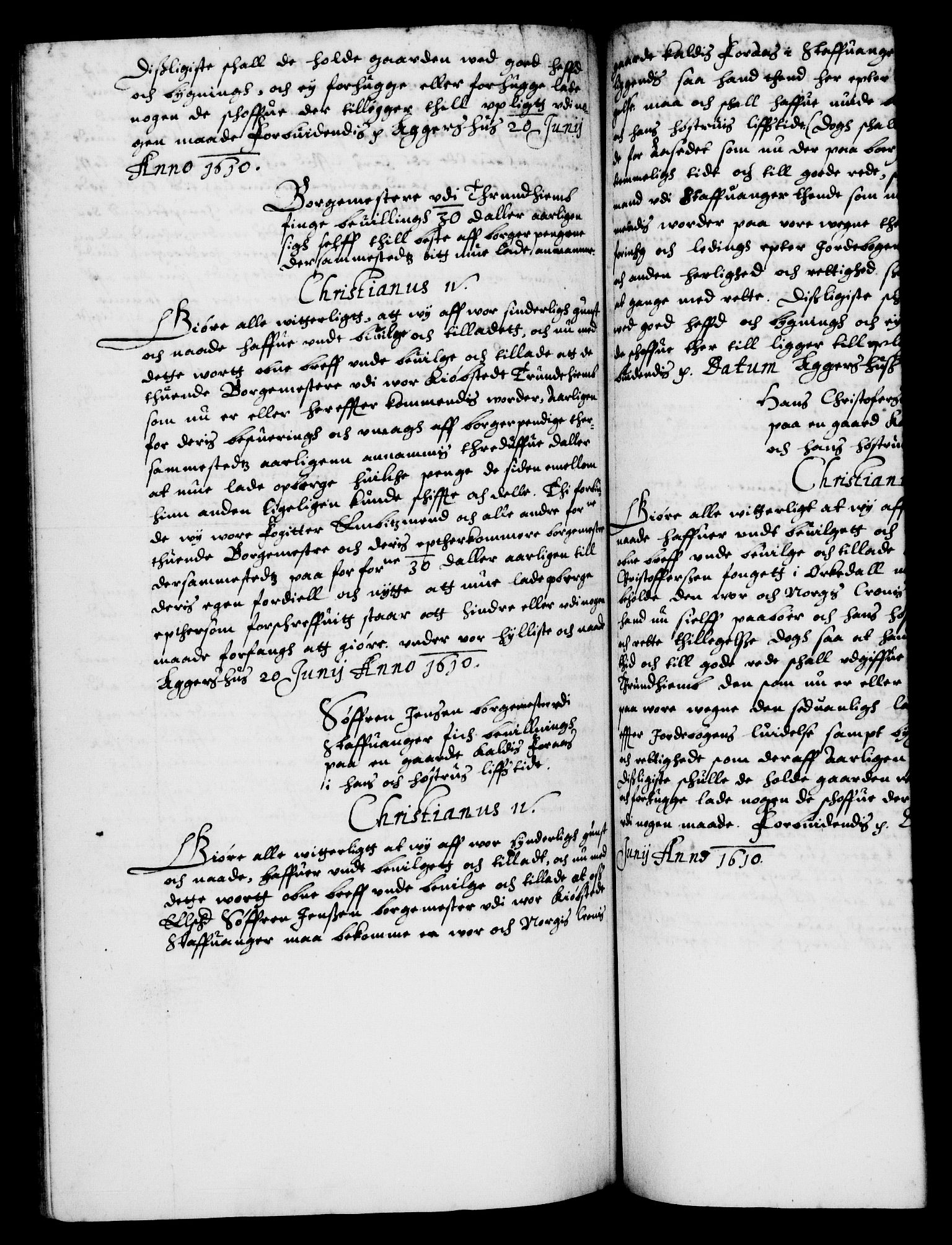 Danske Kanselli 1572-1799, AV/RA-EA-3023/F/Fc/Fca/Fcaa/L0003: Norske registre (mikrofilm), 1596-1616, p. 368b