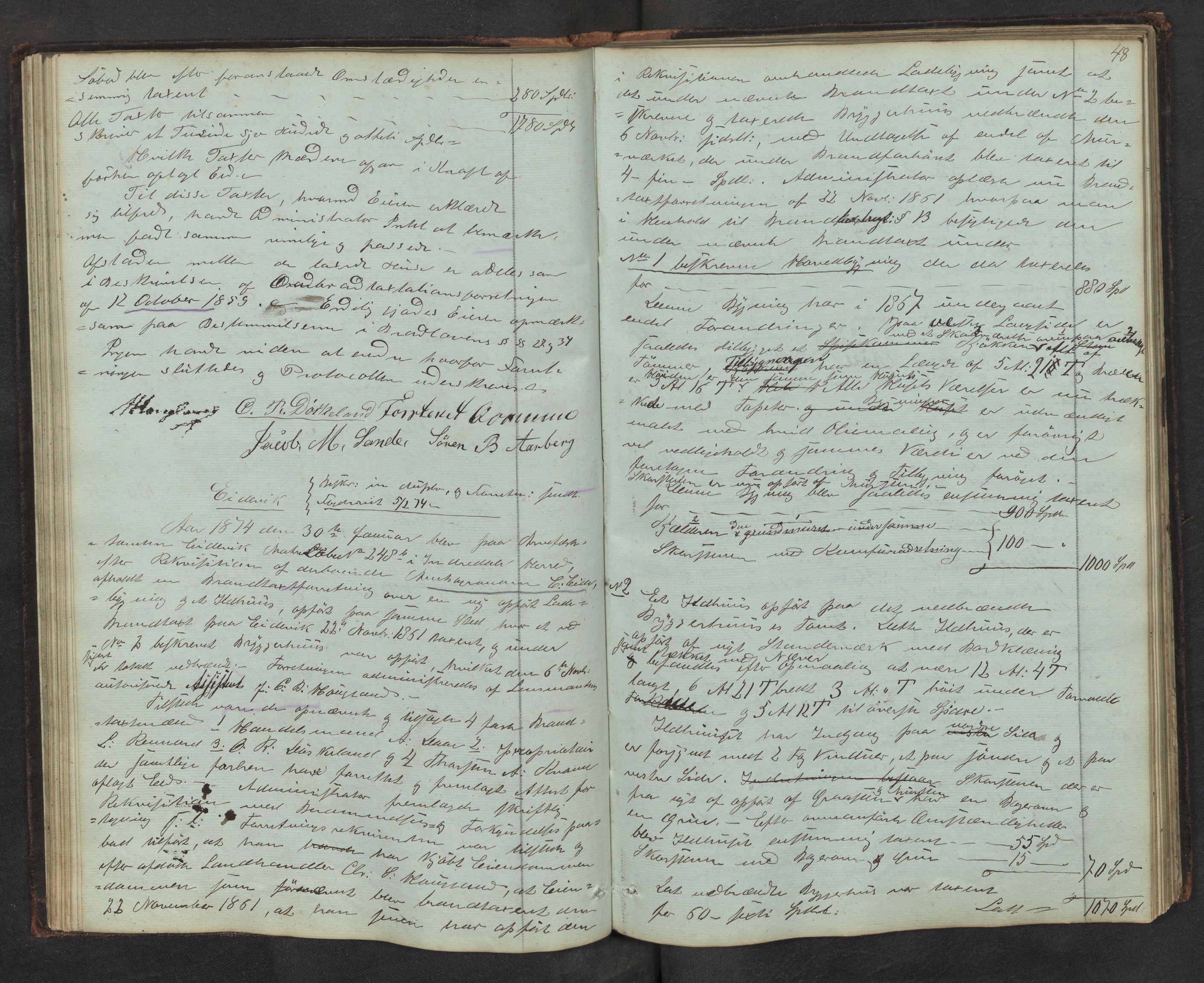 Lensmannen i Gaular, AV/SAB-A-27601/0012/L0001: Branntakstprotokoll, 1846-1892, p. 47b-48a