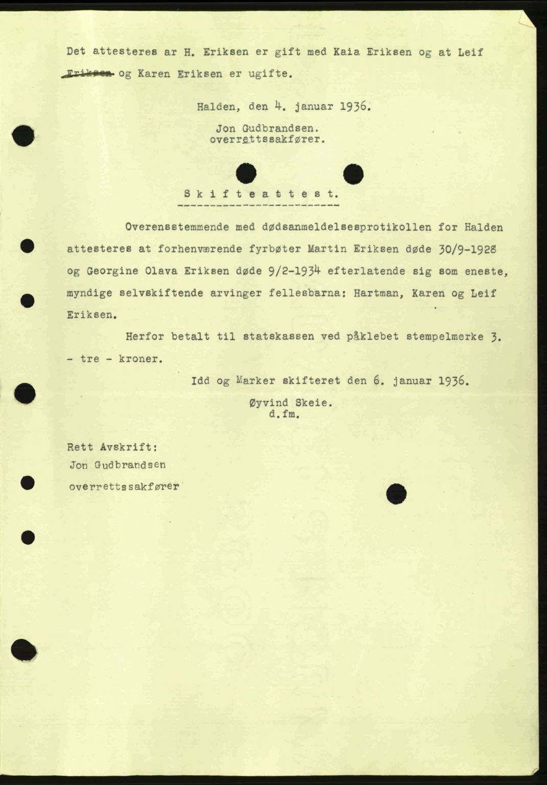 Idd og Marker sorenskriveri, AV/SAO-A-10283/G/Gb/Gbc/L0001: Mortgage book no. B1-3, 1936-1939, Diary no: : 28/1936